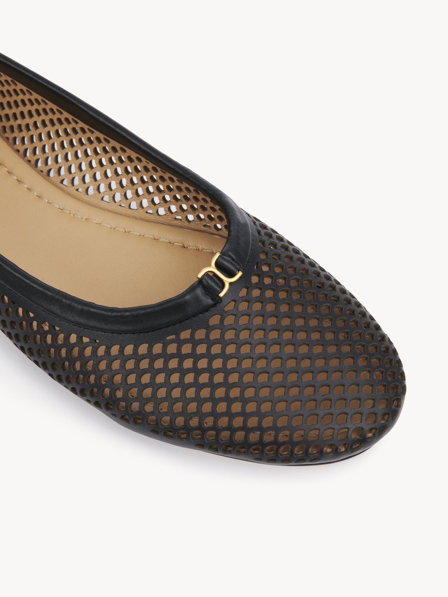Chloe o1loc1c0325 Marcie Ballerina in Black Size US 7 / IT 37 - 5 Thumbnail