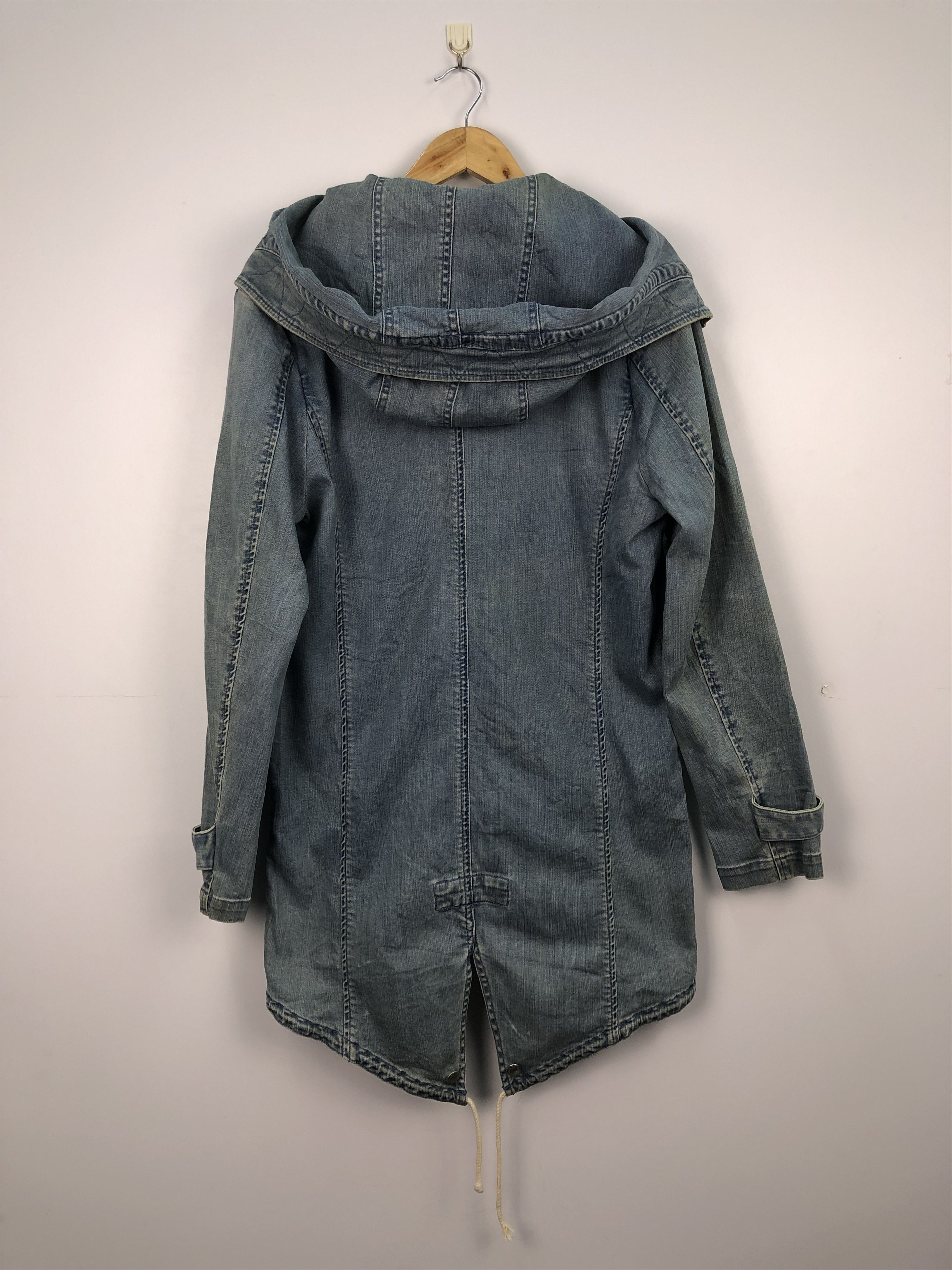 Vanquish Vintage Black By Vanquish Denim Jacket Hoodie J0113 Size US S / EU 44-46 / 1 - 3 Thumbnail
