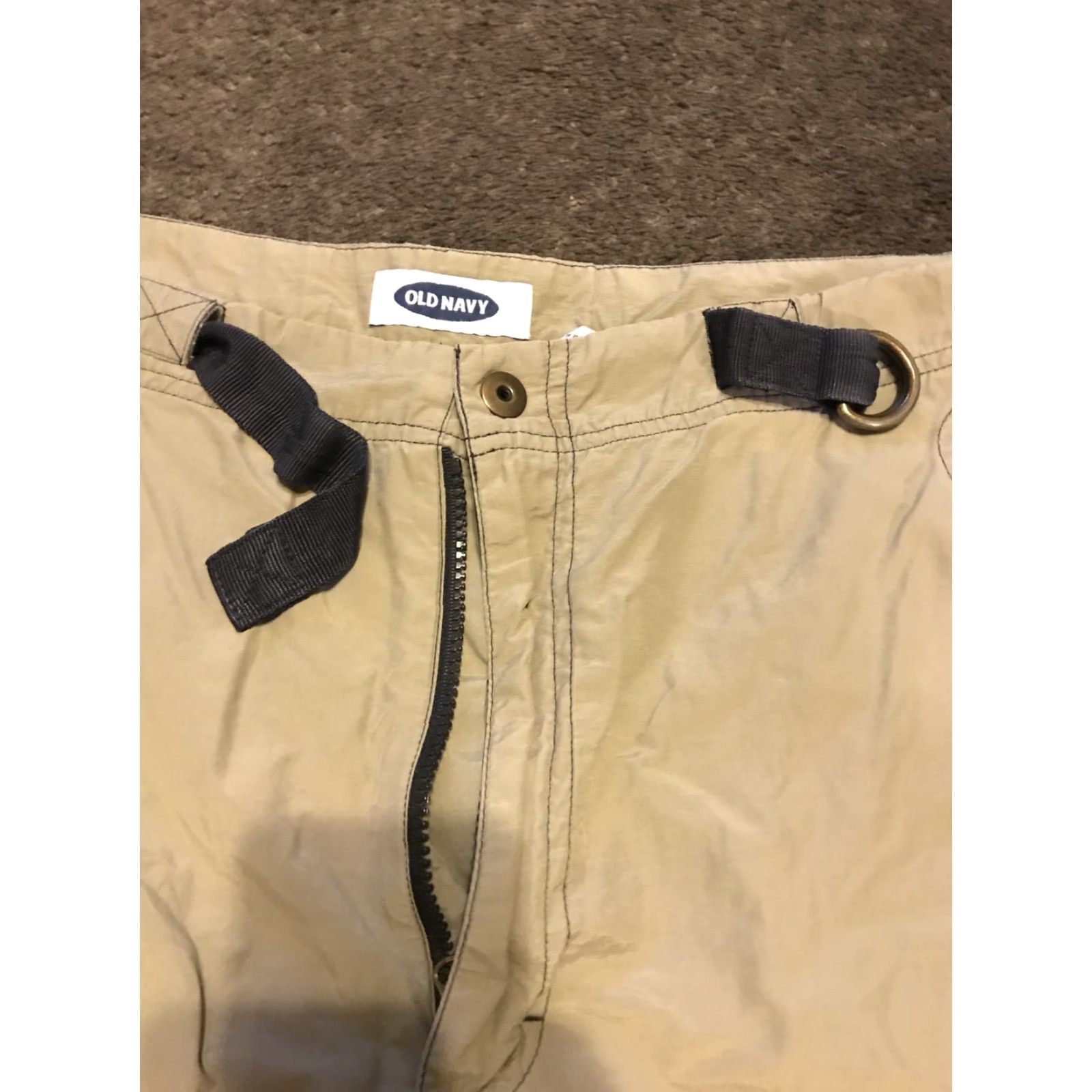Old Navy VINTAGE Old Navy Cargo Pants Men 36x32 Beige Baggy Loose Fit Khaki Zip Off 90s Yard? Size US 36 / EU 52 - 4 Thumbnail