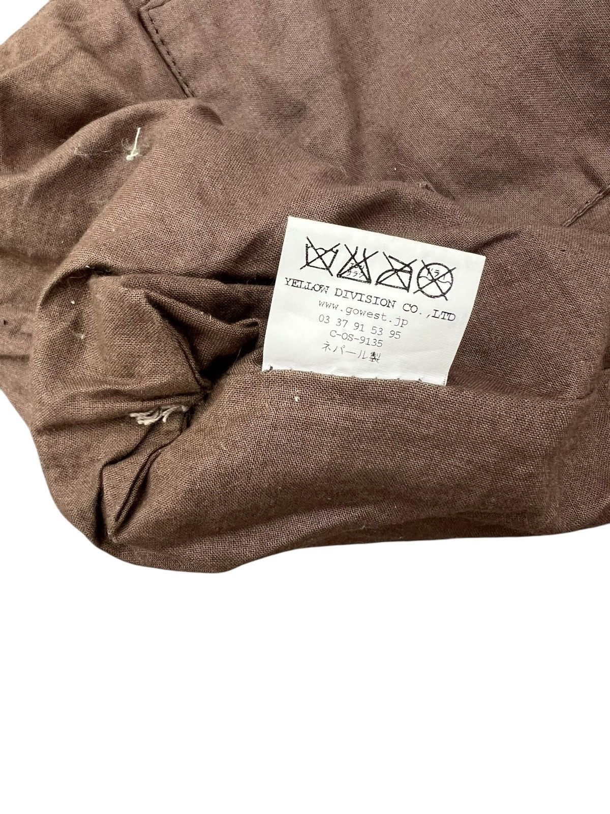 Leather Vintage Gohemp Gowest Japan Distress Patina Leather Wool Bag Size ONE SIZE - 24 Thumbnail