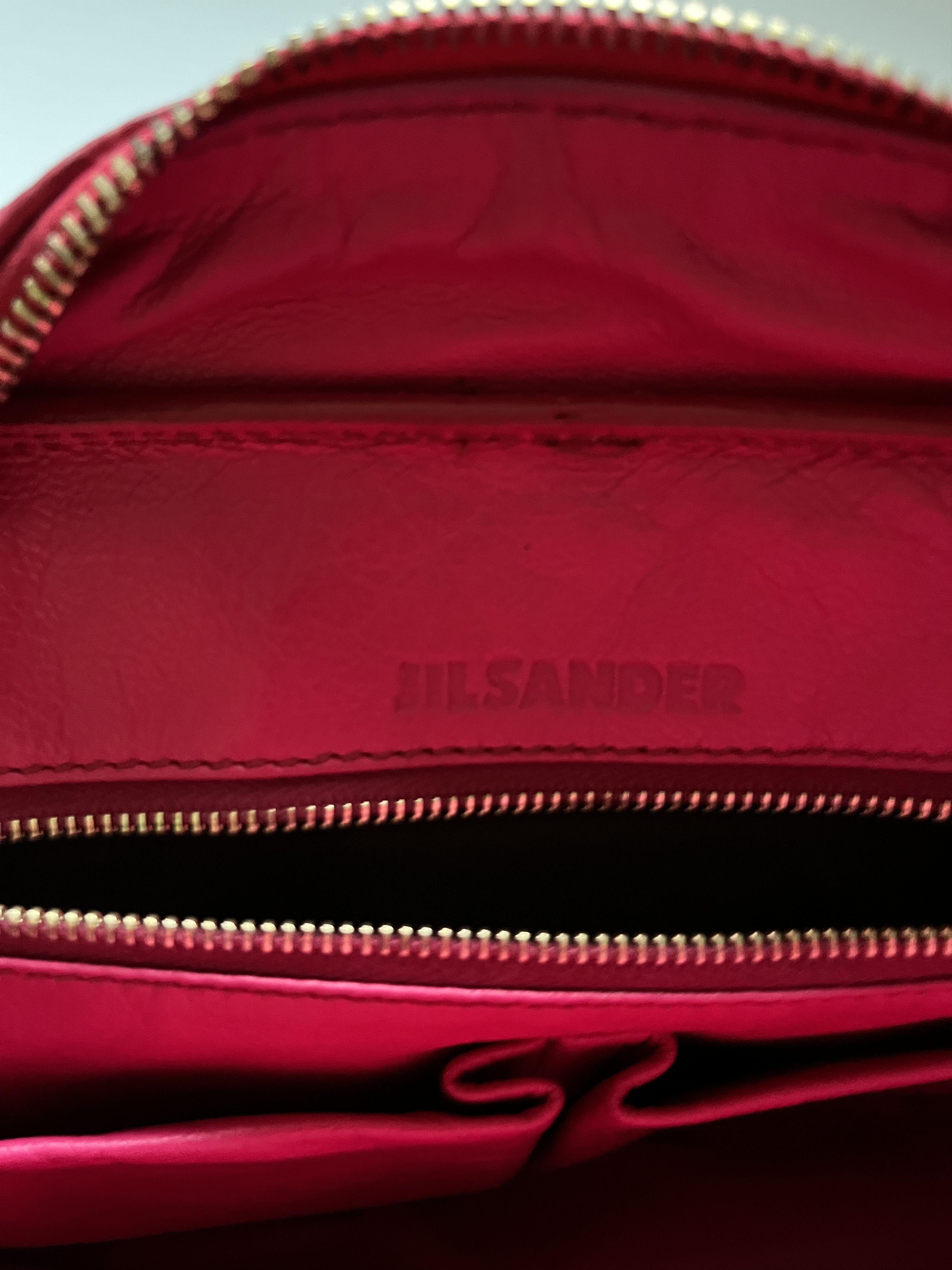 Jil Sander ⚡️QUICK SALE⚡️Jil Sander Dark Pink Leather Shoulder Bag Size ONE SIZE - 8 Thumbnail