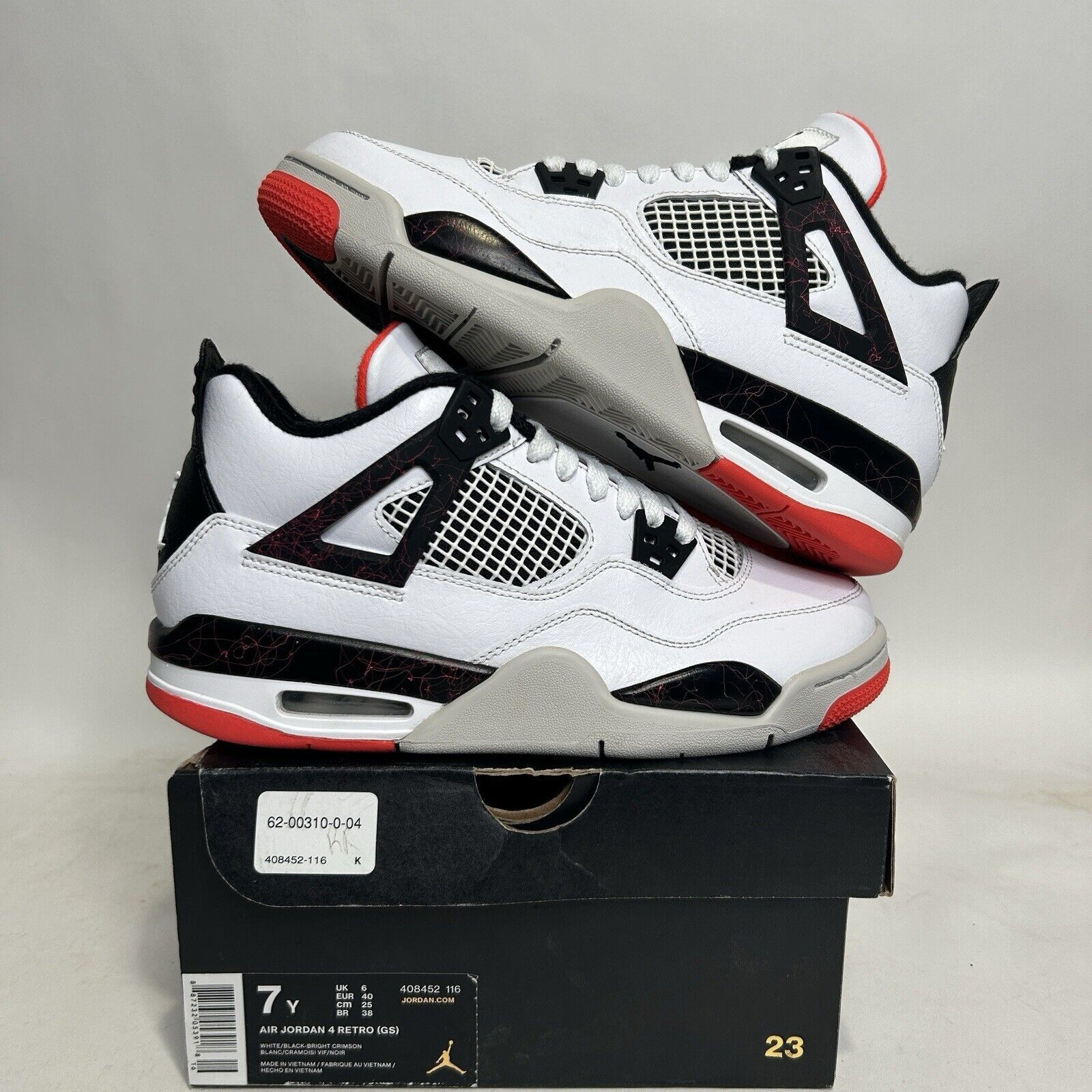 Nike Nike Air Jordan 4 Retro GS “Flight Nostalgia" 2024 Size US 8.5 / IT 38.5 - 1 Thumbnail