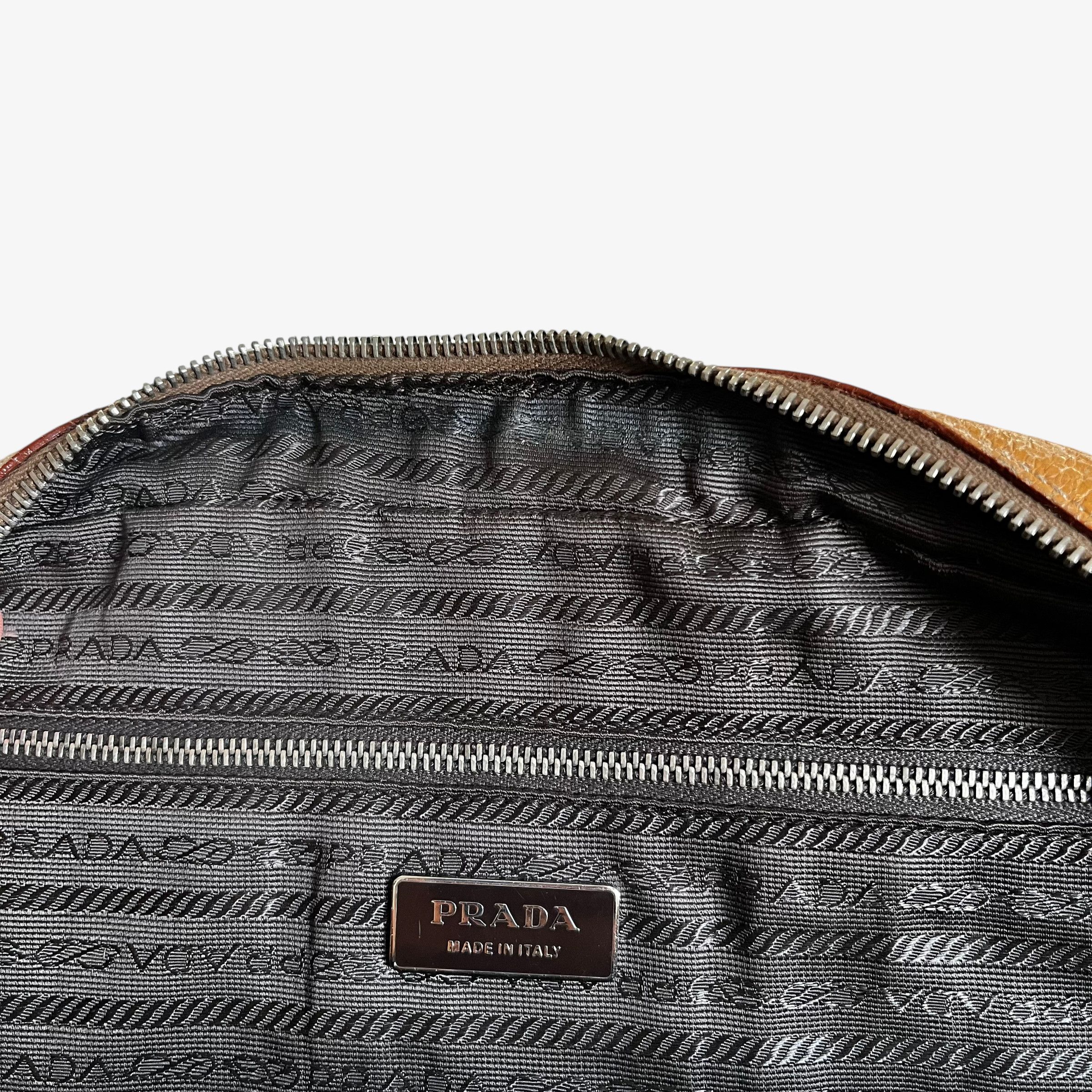 Prada Vintage Y2K Prada Cinghiale Leather Bauletto Shoulder Bag Size ONE SIZE - 2 Thumbnail