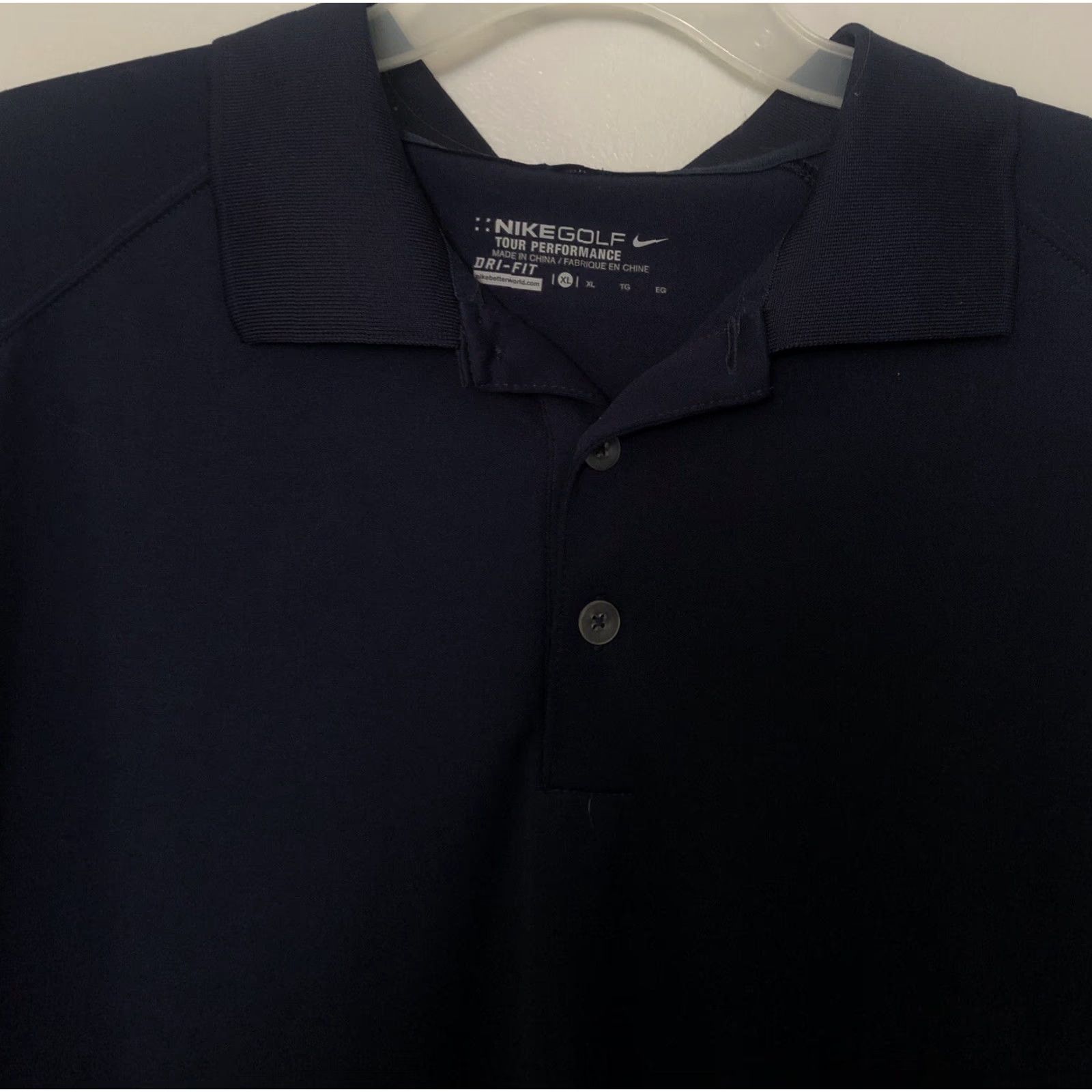 Nike Nike Golf Polo Shirt Men's XL Blue Short Sleeve Dri-Fit Performance Knit Breathable Casual Activewear Size US XL / EU 56 / 4 - 2 Thumbnail