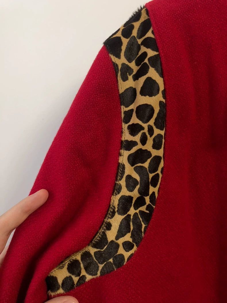 Saint Laurent Paris Saint Laurent Paris Red leopard print suit jacket-2505 Size US L / EU 52-54 / 3 - 2 Thumbnail