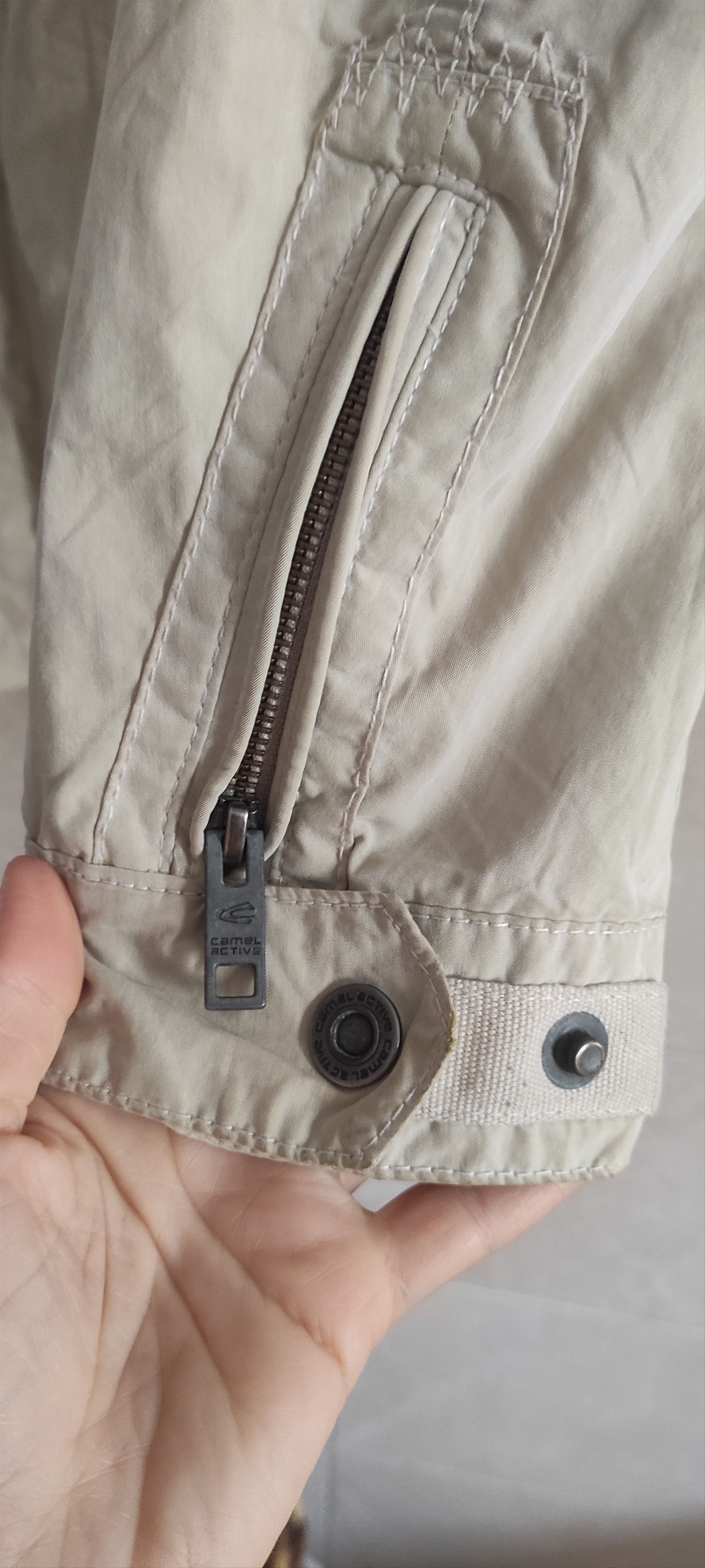 Camel × camel active Camel Active Men's Jacket Beige Cotton Full Zipper Pockets Size US M / EU 48-50 / 2 - 5 Thumbnail