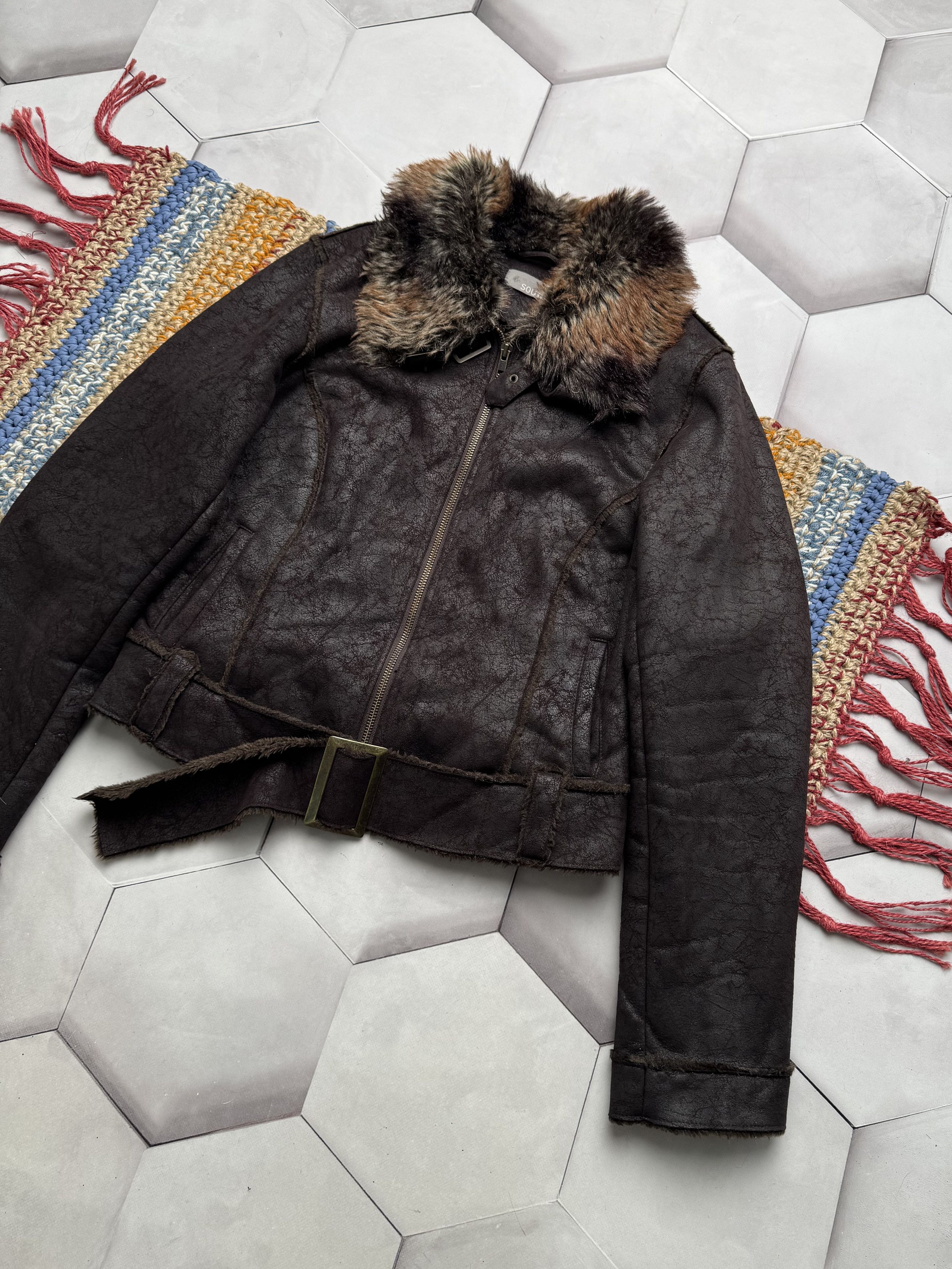 Vintage Vintage Cropped Faux Fur Jacket (E4) Size M / US 6-8 / IT 42-44 - 3 Thumbnail