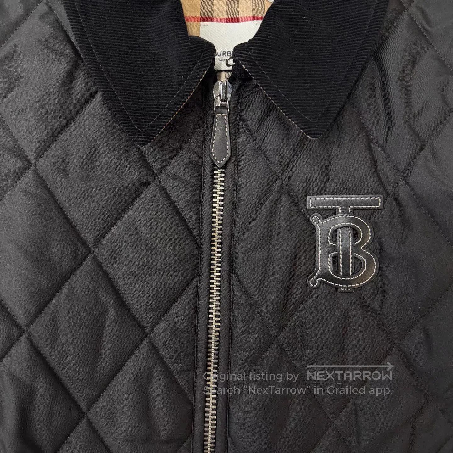 Burberry Black Quilted Light Jacket . Size US XS / EU 42 / 0 - 3 Thumbnail