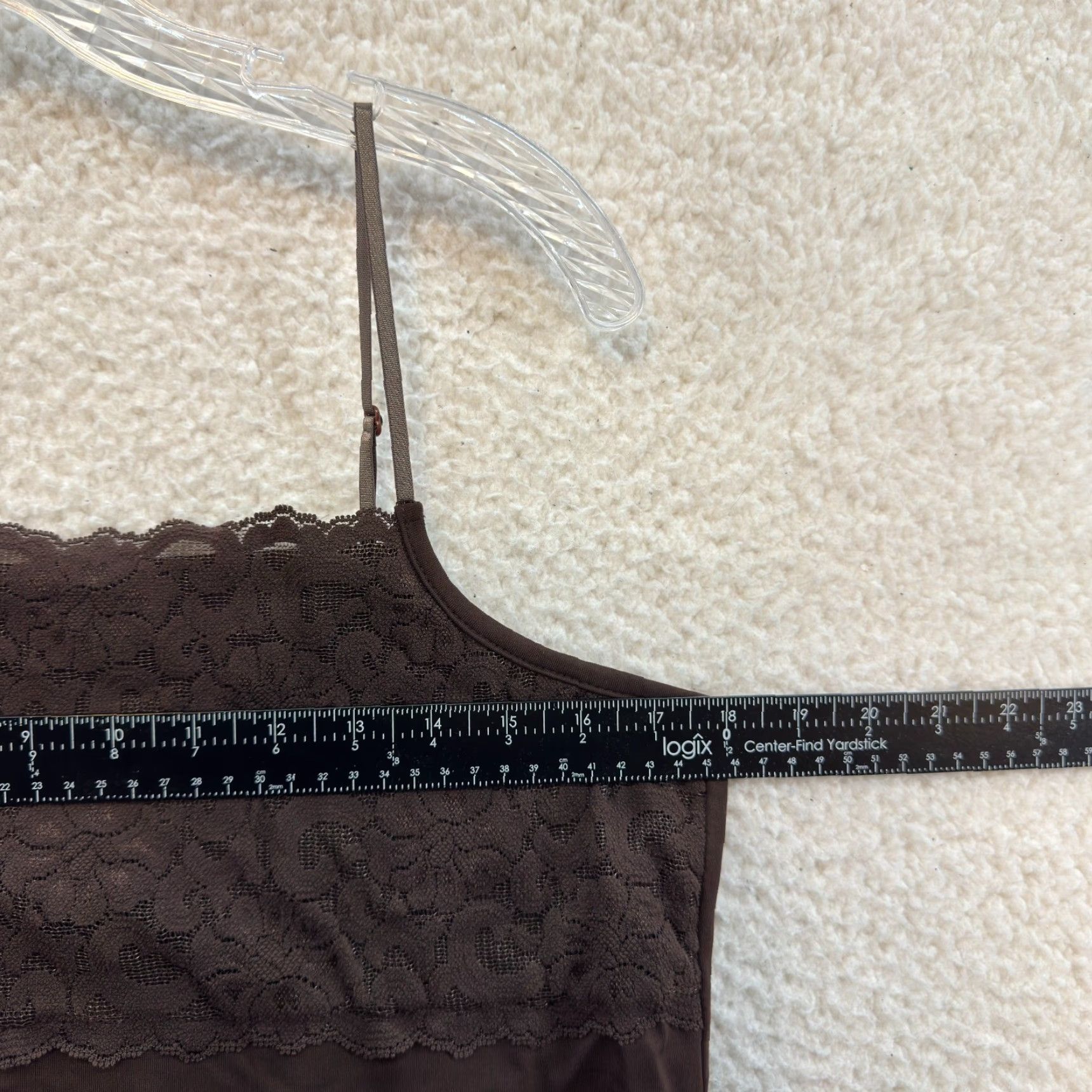 Vintage Y2K Vintage Camisole Tank Top L Brown Slinky Stretch Grunge Whimsigoth Fairy Shirt Womens Size L / US 10 / IT 46 - 6 Thumbnail