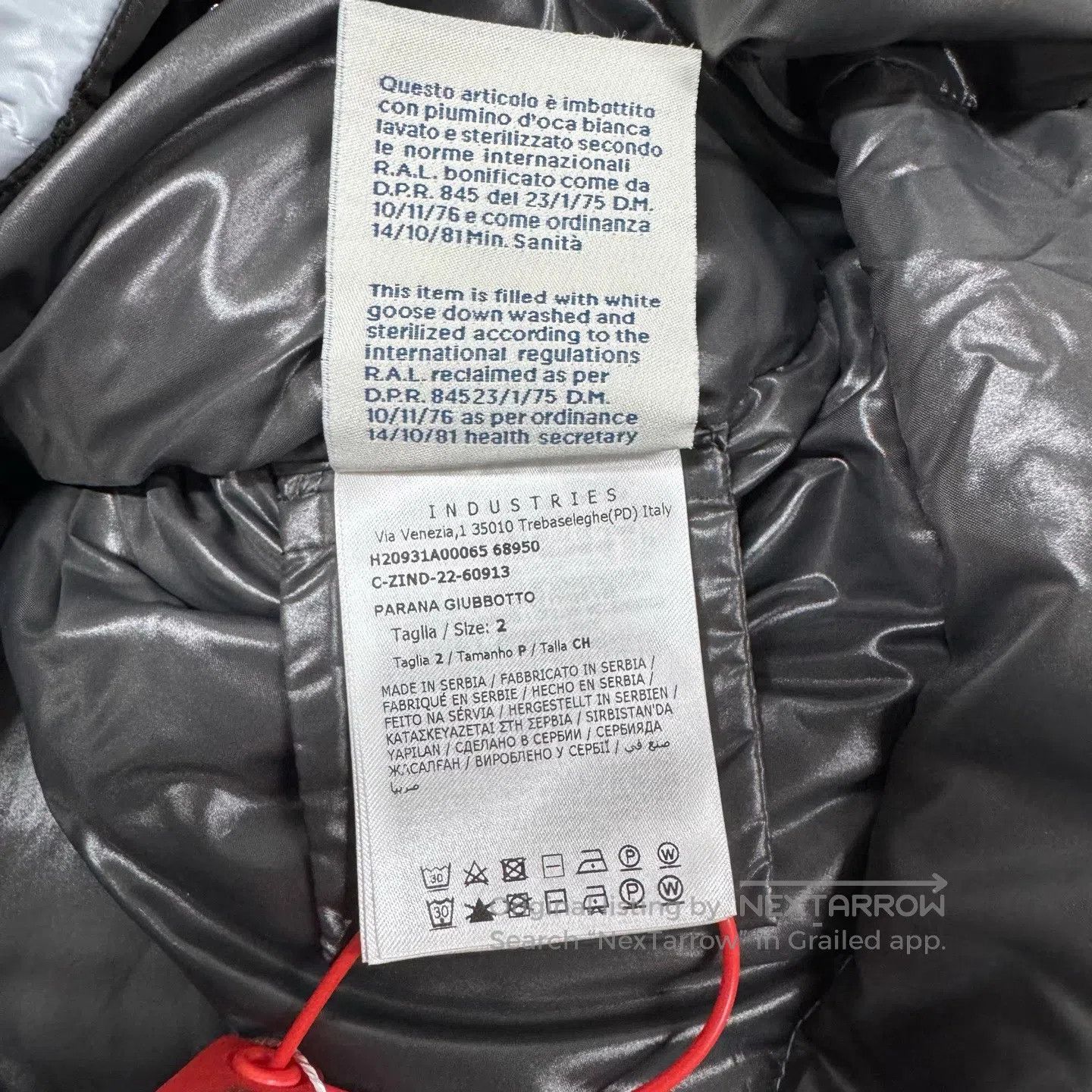 Moncler Moncler Parana Series: Curved-Shaped Down Jacket| Size US M / EU 48-50 / 2 - 8 Thumbnail