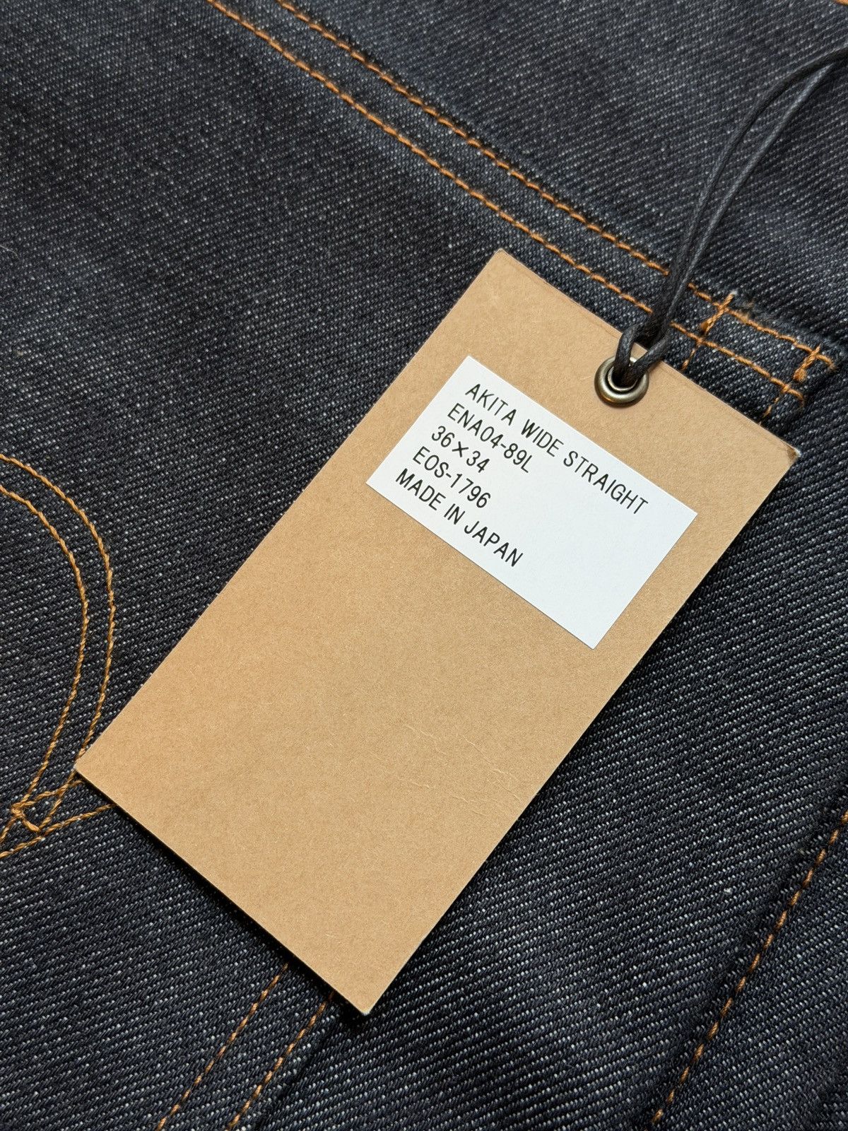 Edwin Edwin Japan Akita Wide Straight Selvedge Jeans *NEW* Size US 36 / EU 52 - 4 Thumbnail