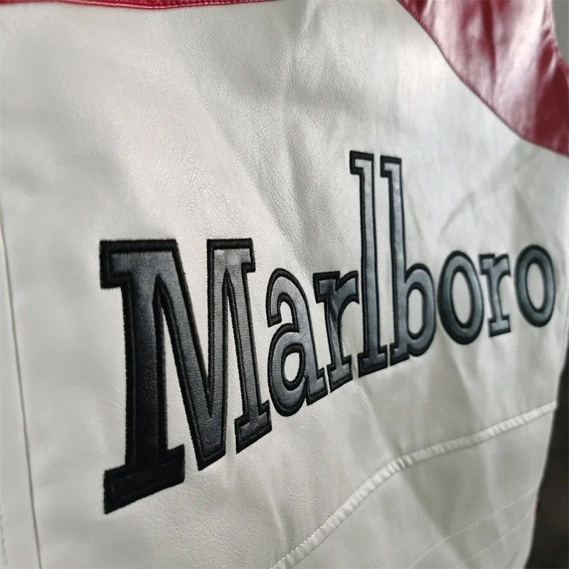 Marlboro Vintage Marlboro racing jacket size L big logo Size US L / EU 52-54 / 3 - 3 Thumbnail