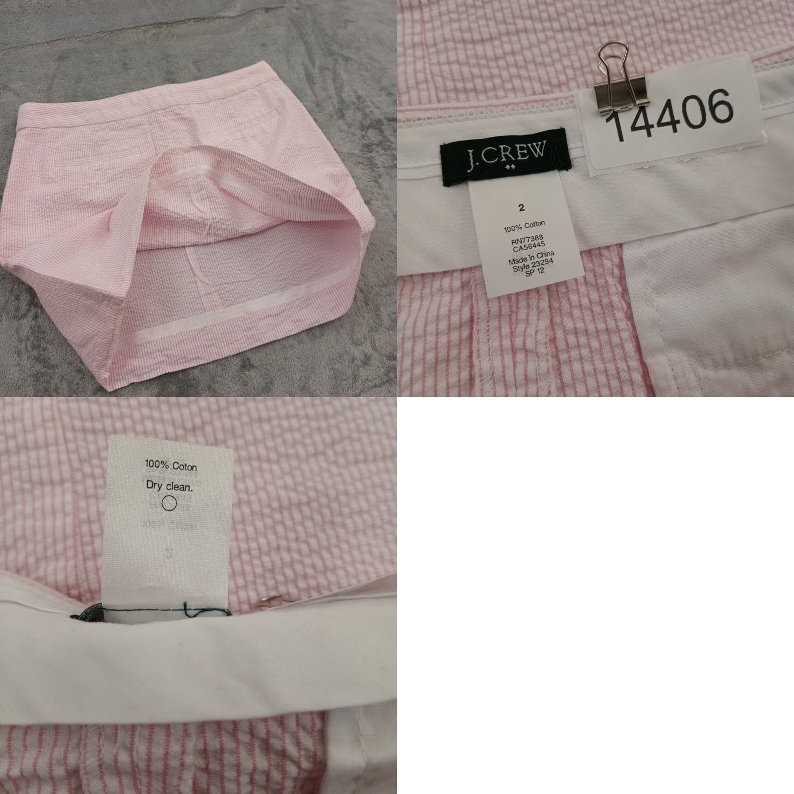 J.Crew J.Crew Skirt Short Pencil Pink Striped Seersucker Cotton Size 2 Pockets Womens Size 26" / US 2 / IT 38 - 8 Thumbnail