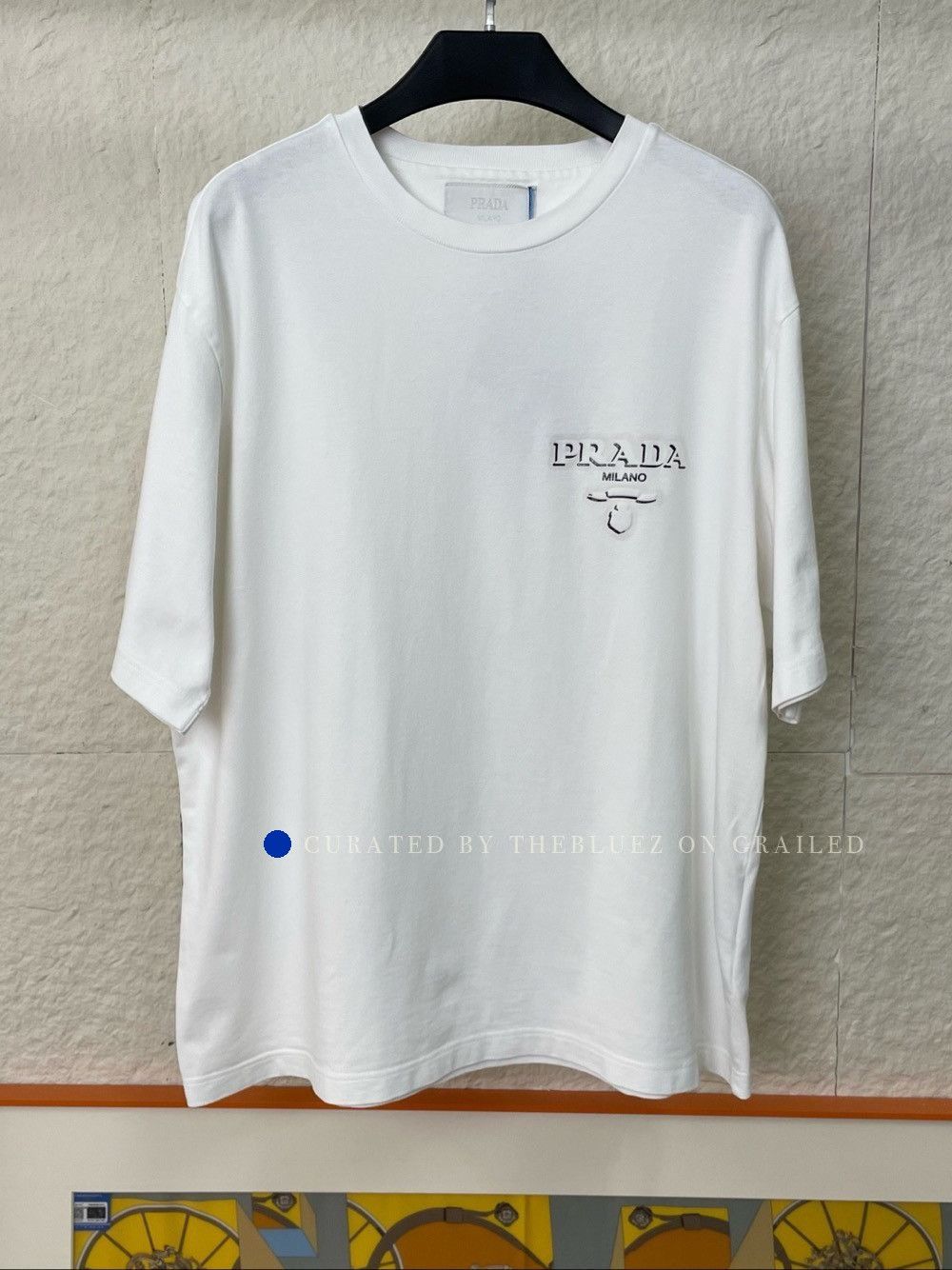 Prada Minimalist Cotton T-Shirt in White Size US M / EU 48-50 / 2 - 1 Thumbnail