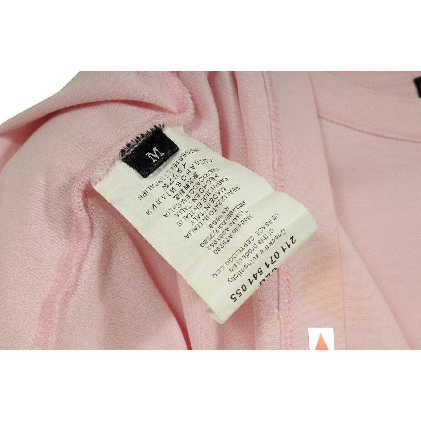 Versace Embroidered Logo T Shirt Pink White Short Sleeve Size US M / EU 48-50 / 2 - 8 Thumbnail
