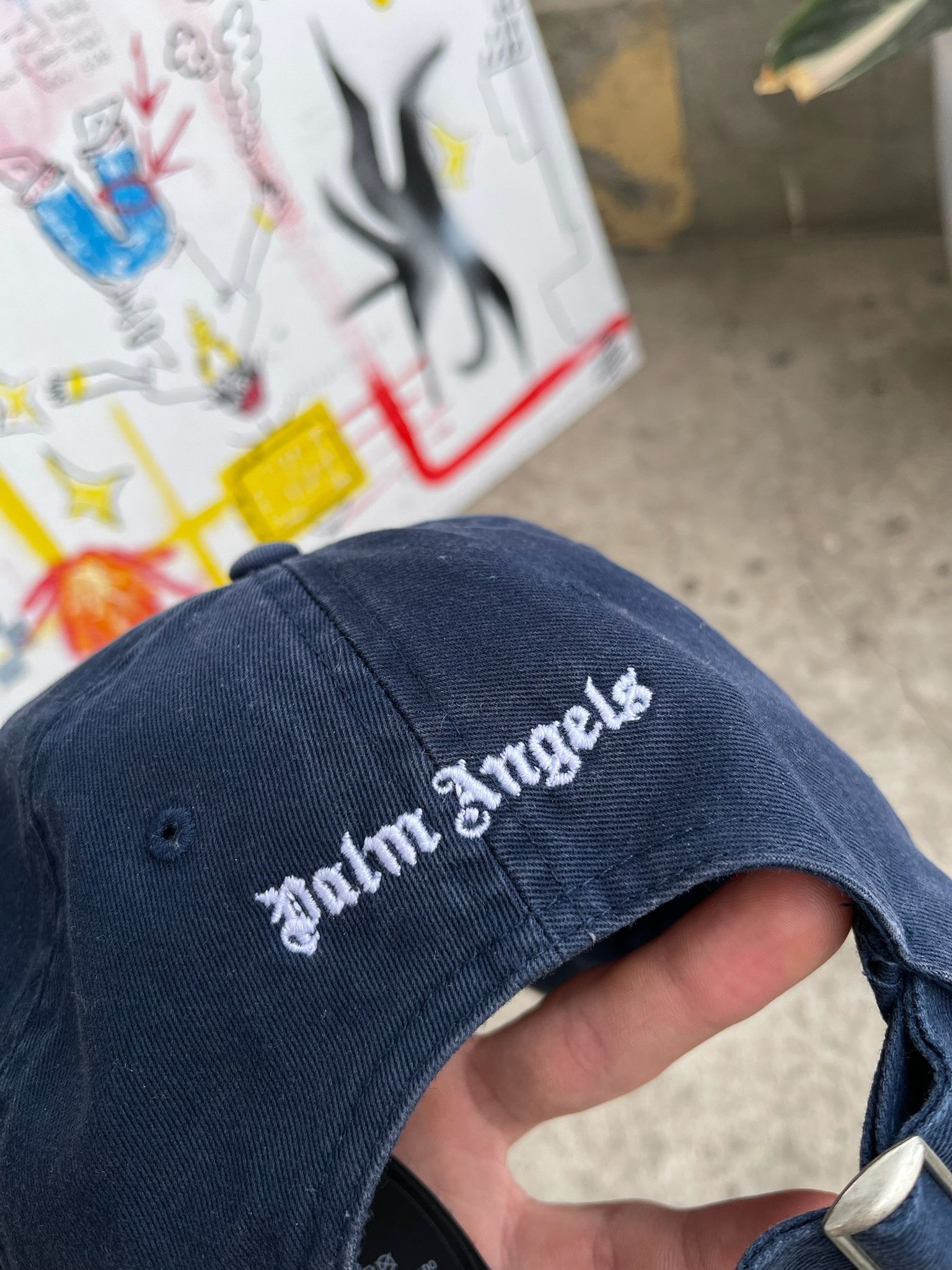 Palm Angels Palm Angels Cap Embroidered Grey Baseball Cap Hat Size ONE SIZE - 13 Thumbnail
