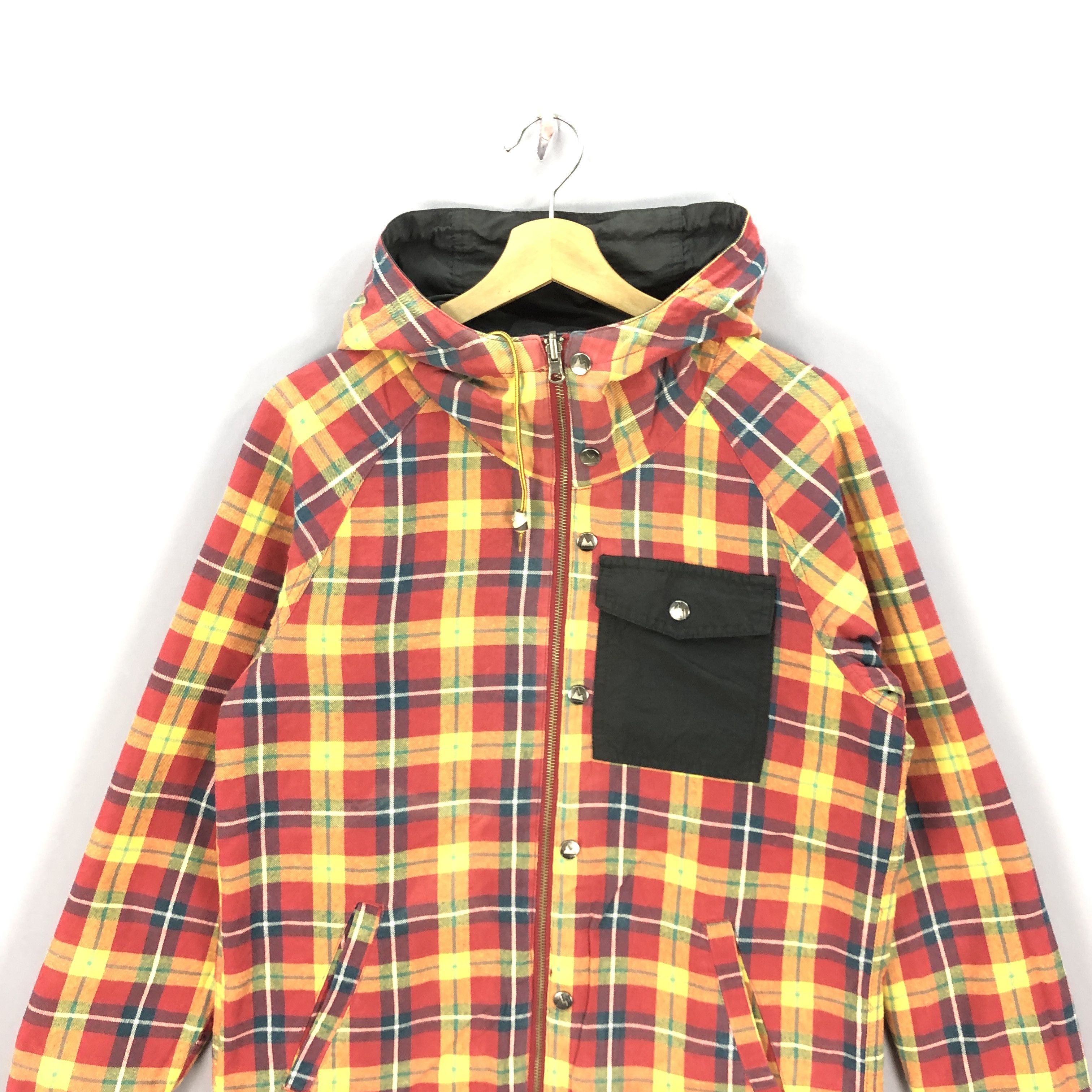 If Six Was Nine × Japanese Brand × Vintage Sixty Forty Checkered Reversible Zip Up Hoodie Jackets Size US M / EU 48-50 / 2 - 3 Thumbnail