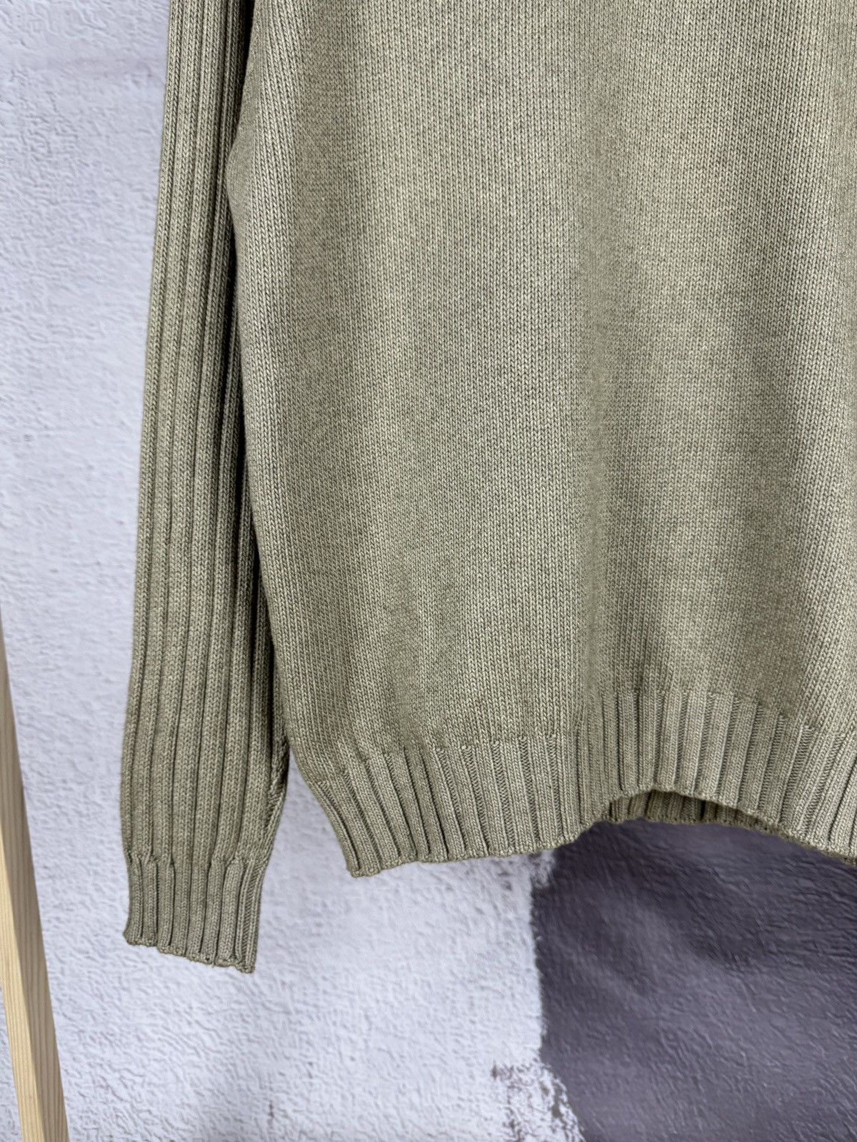 Ermenegildo Zegna Zegna Sport beige cotton cashmere half button down sweater Size US XXL / EU 58 / 5 - 6 Thumbnail
