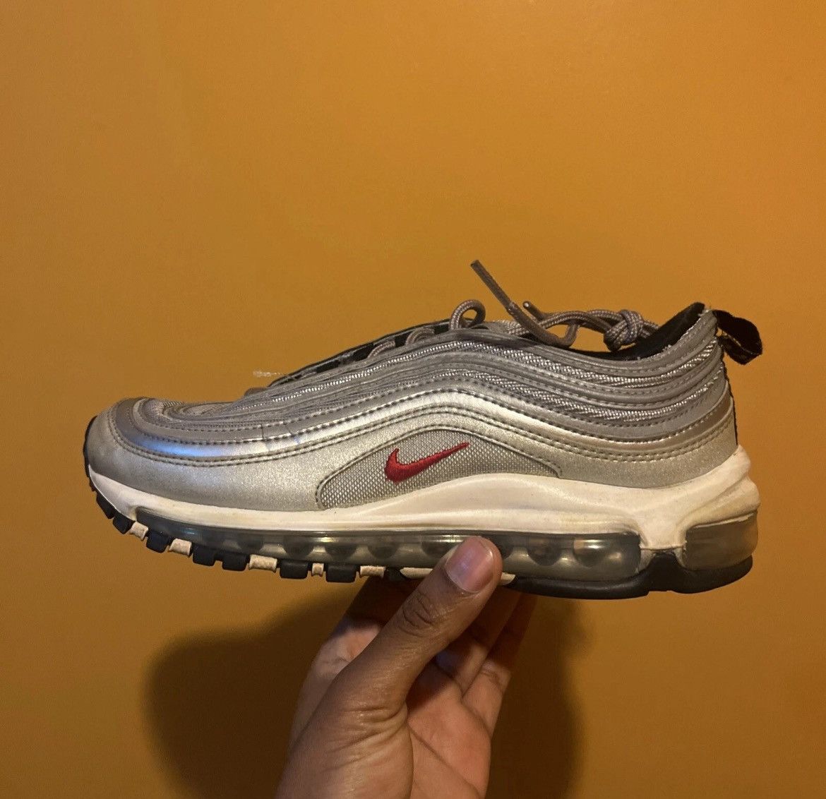 Nike Nike Air Max 97 Silver Bullet Size US 5.5 / EU 38 - 1 Thumbnail