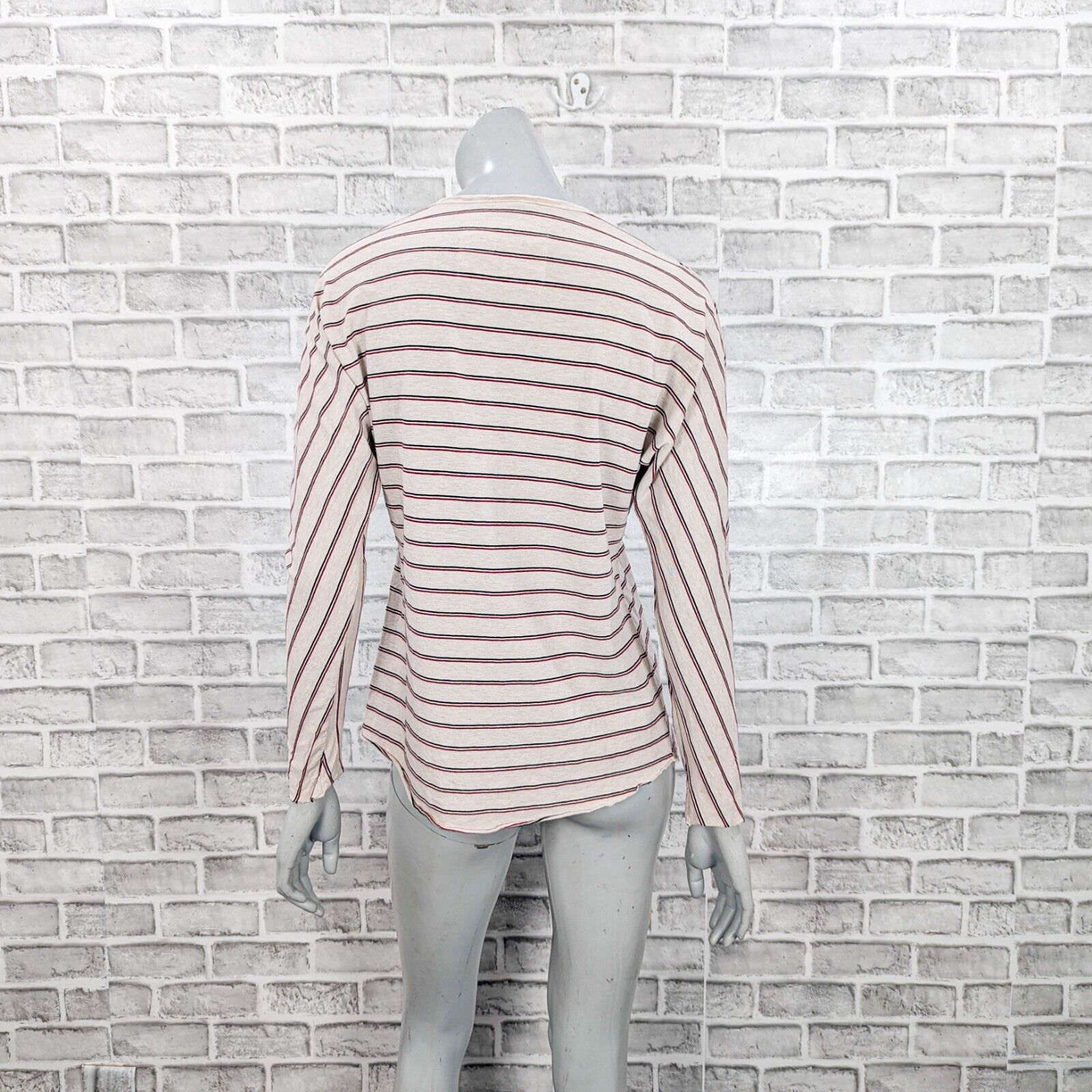 Frank & Eileen Frank & Eileen TEE LAB Continuous Sleeve Tee Oatmeal Stripe Size S / US 4 / IT 40 - 4 Thumbnail