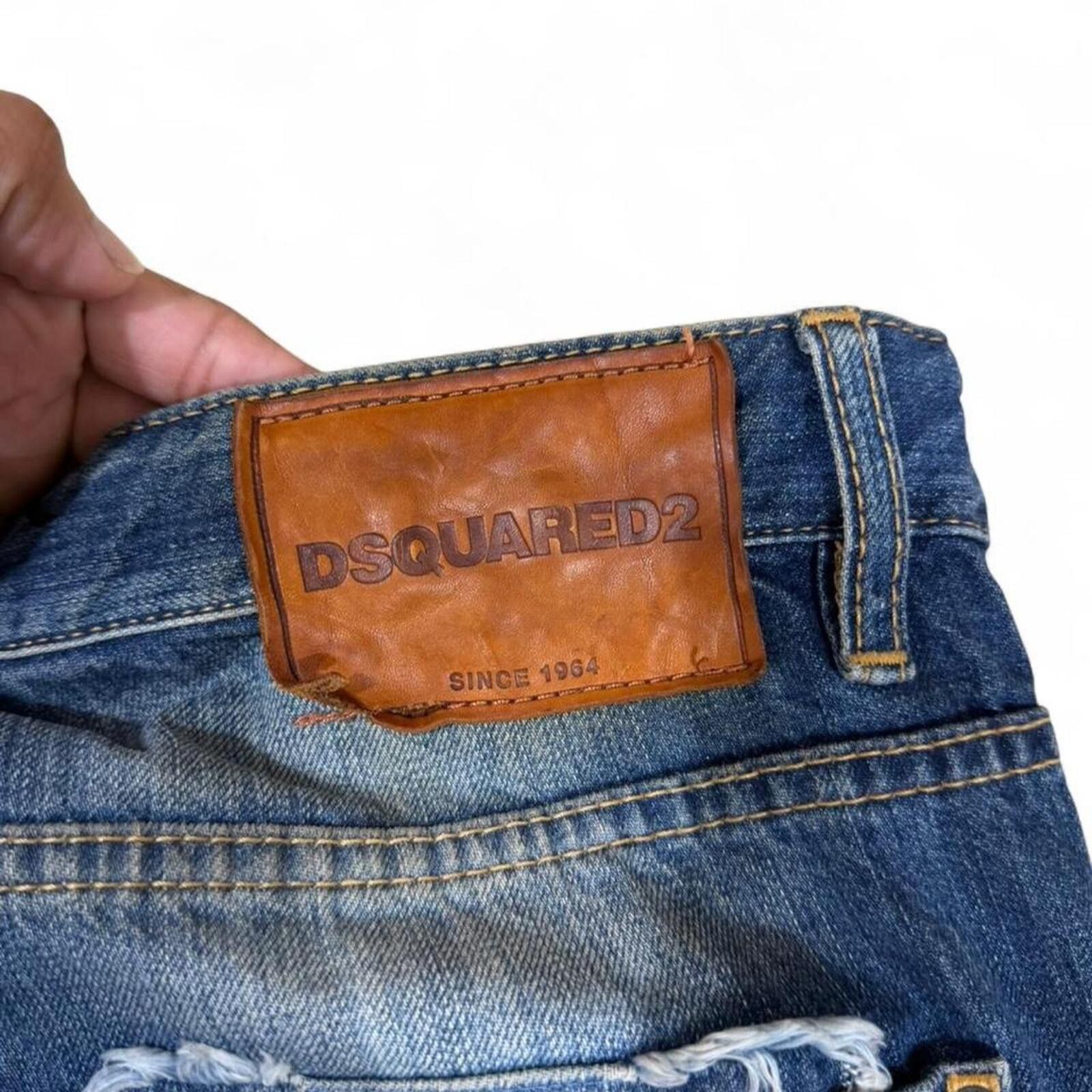 Dsquared2 DSQUARED2 blue jeans with unique design Size US 39 - 8 Thumbnail