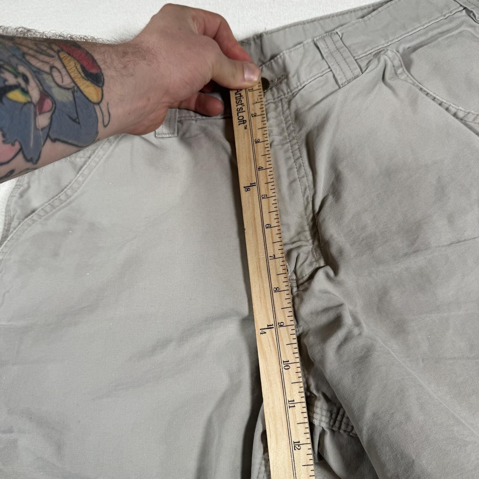 Carhartt Vintage Carhartt Work Wear Tan Shorts Carpentar Shorts Size US 31 - 5 Thumbnail
