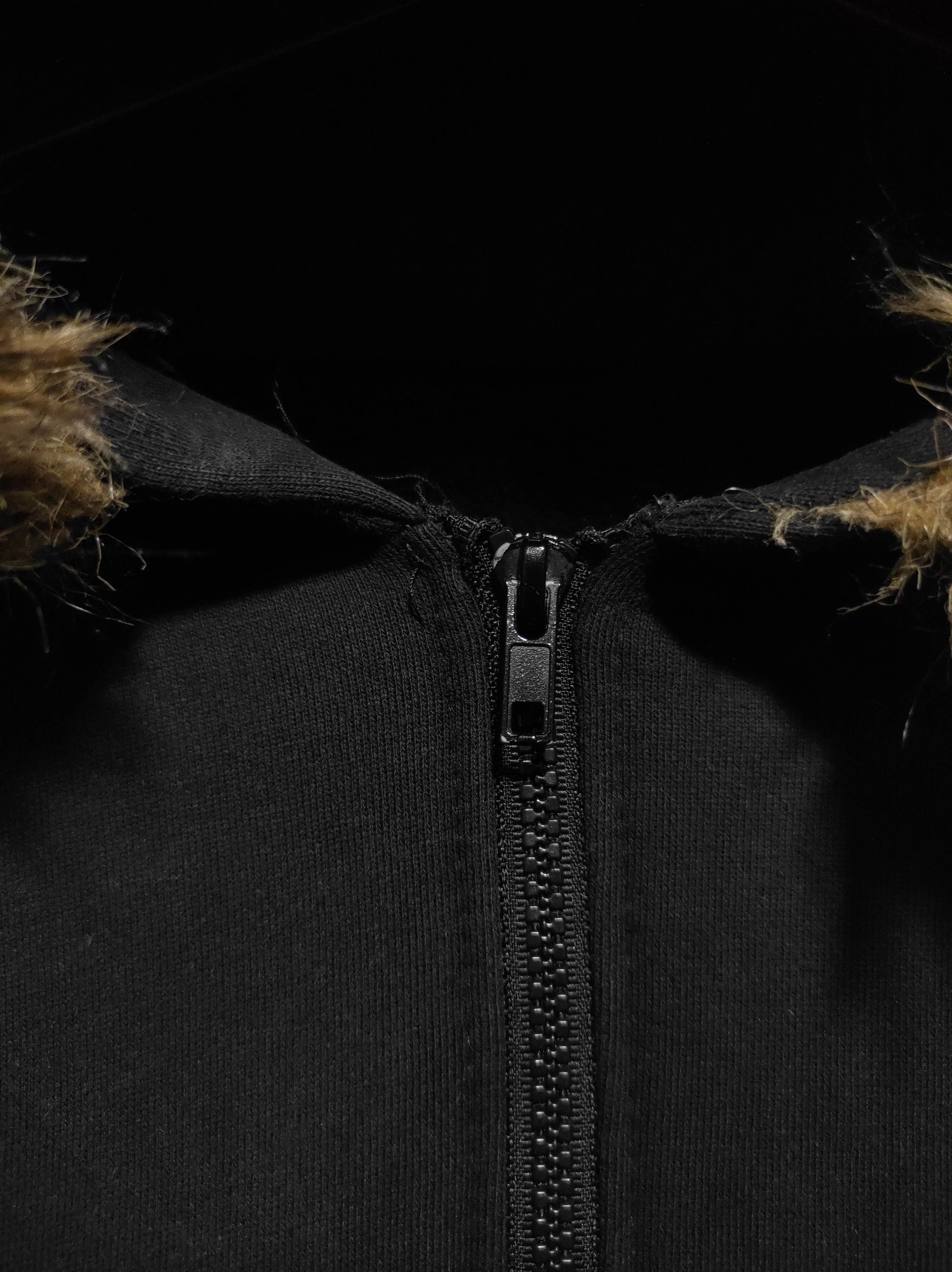 Japanese Brand Black Zipper Fur Hoodie IfSixWasNine LGB style Size US S / EU 44-46 / 1 - 8 Thumbnail