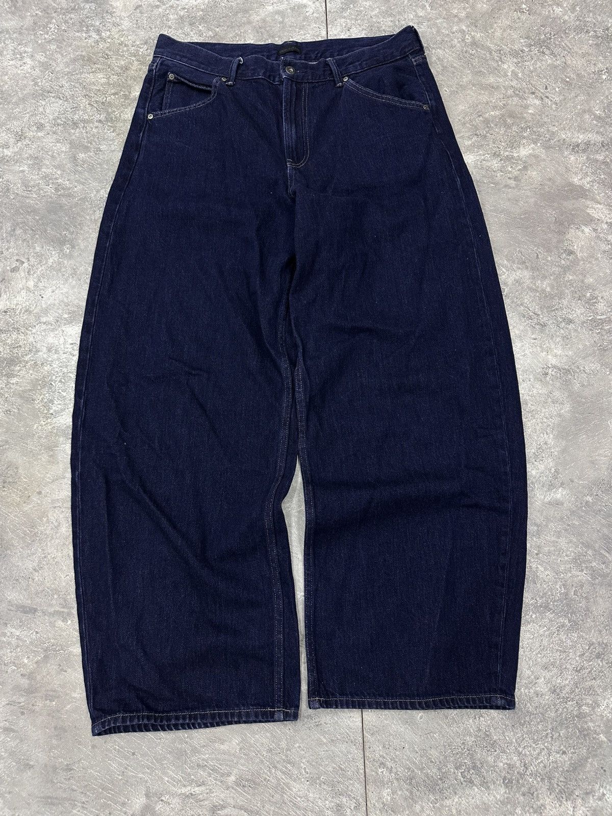 Japanese Brand Baggy Uniqlo Denim Wide Jeans Japanese Style Size US 32 / EU 48 - 2 Thumbnail