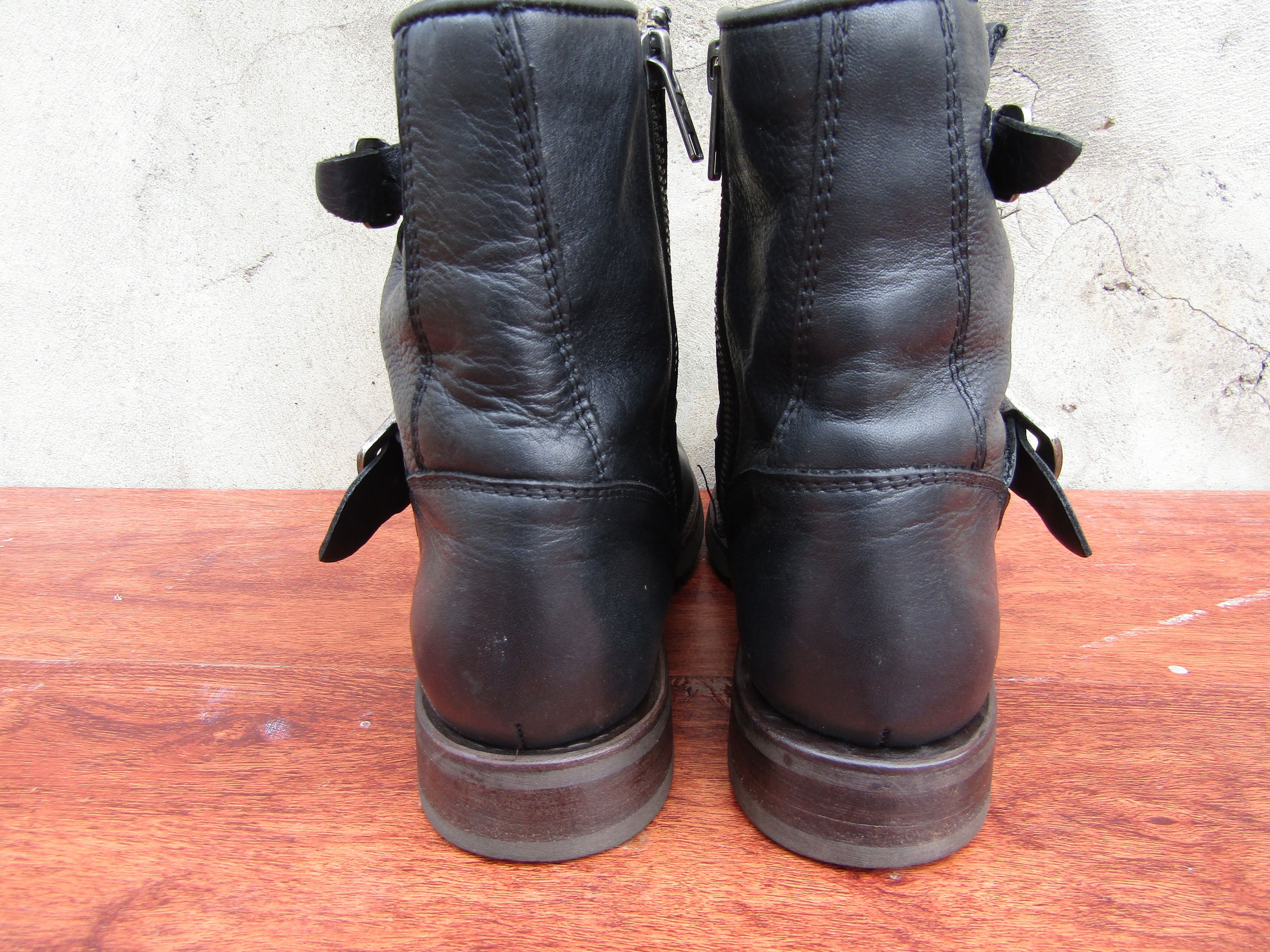 Frye FRYE Boots Womens 'Veronica' Short Leather Slouchy Moto Size US 8 / IT 38 - 8 Thumbnail