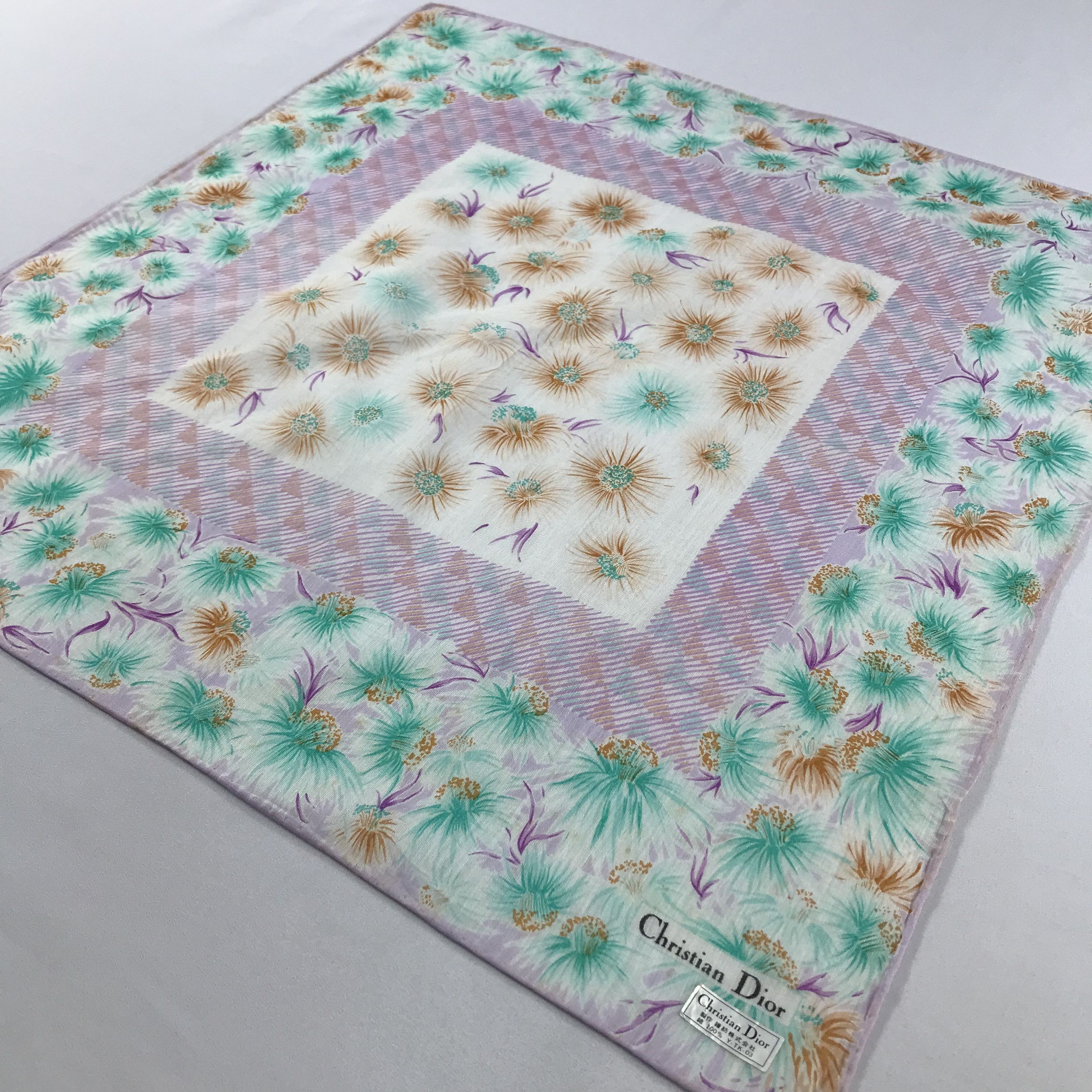 Vintage Christian Dior Bandana / Handkerchief / Neckerchief - S2519 Size ONE SIZE - 2 Thumbnail