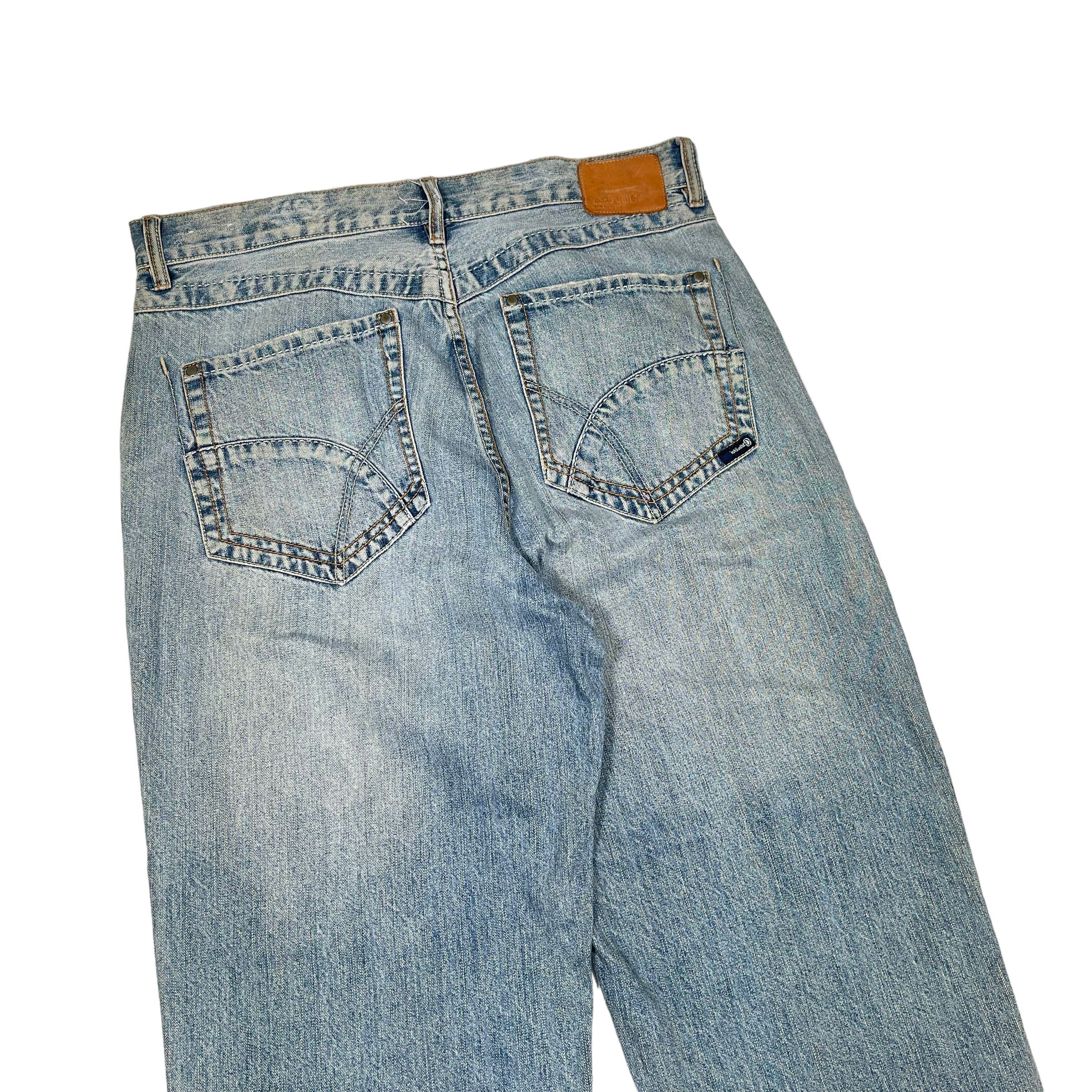 Ecko Unltd. × JNCO Ecko Unlimited Baggy Skater Vintage Y2K Sick Denim Pants Size US 34 / EU 50 - 4 Thumbnail