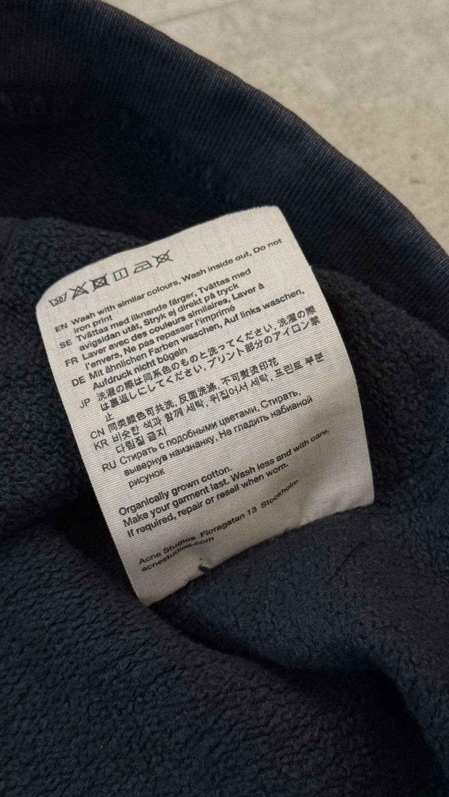 Acne Studios Acne Studios Grey Logo Hoodie Size US S / EU 44-46 / 1 - 12 Thumbnail