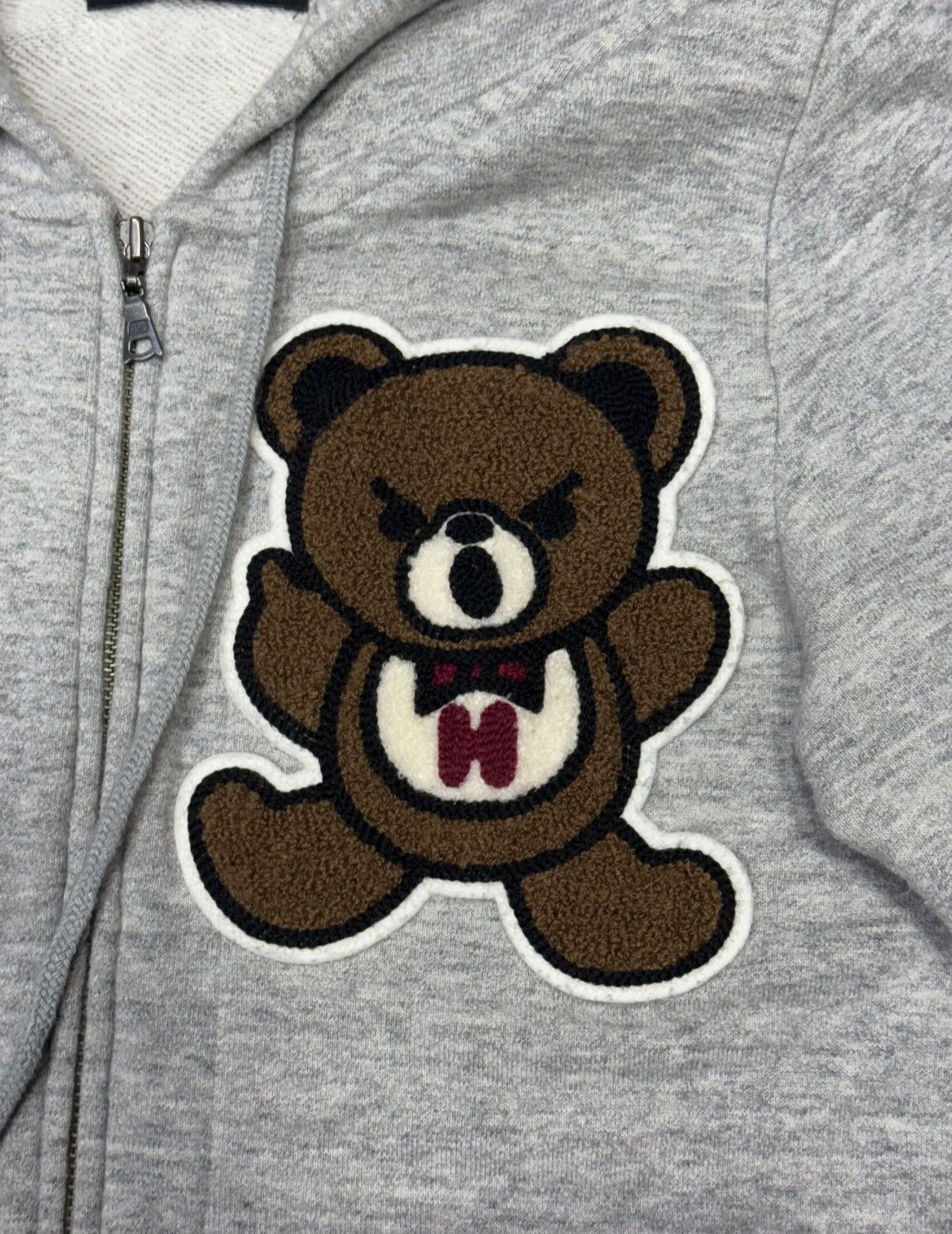 Hysteric Glamour Hysteric Glamour fuck u bear embroidery patch zip up hoodie Size M / US 6-8 / IT 42-44 - 2 Thumbnail