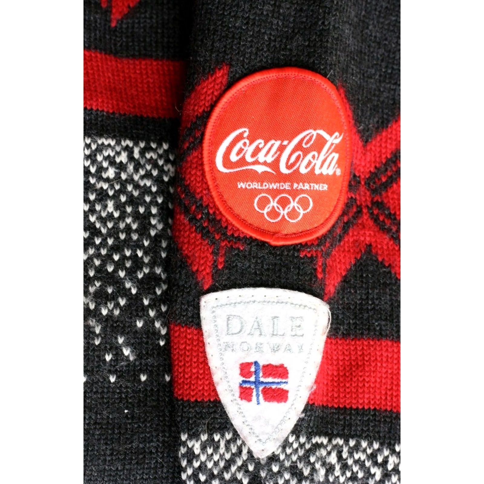 Dale Of Norway DALE OF NORWAY SKIPOOL COCA COLA Zip Neck Wool Jumper Sweater Women Size S Size S / US 4 / IT 40 - 6 Thumbnail