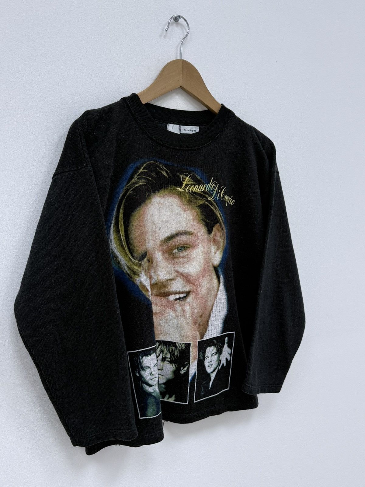Vintage Vintage 90s Leonardo DiCaprio Graphic Sweatshirt Size US M / EU 48-50 / 2 - 2 Thumbnail