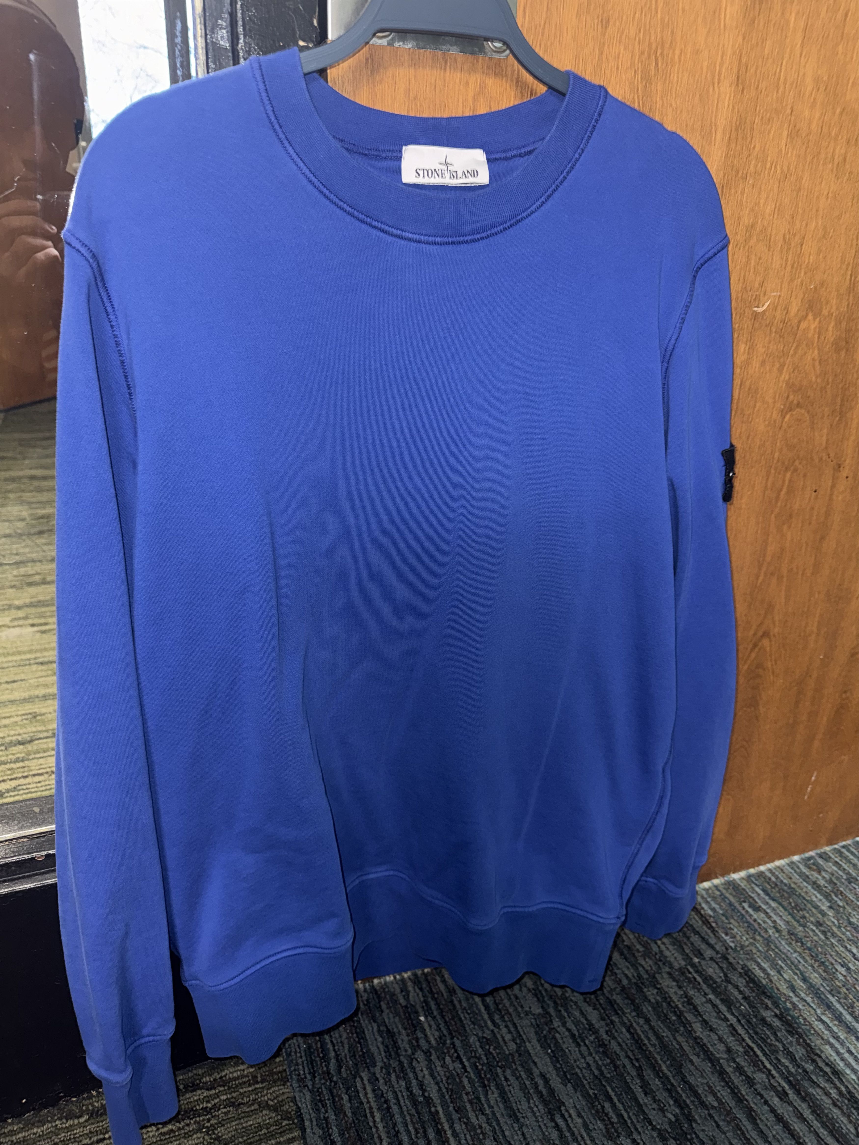 Stone Island Stone Island Crewneck Sweatshirt - Royal Blue Size US L / EU 52-54 / 3 - 3 Thumbnail