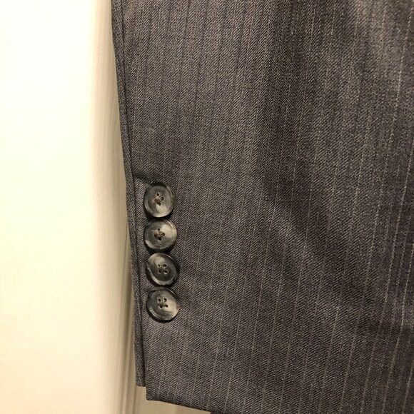 Jos. A. Bank jos.a.bank men's gray 100%wool sport coat jacket blazer 40L Size 40L - 3 Thumbnail