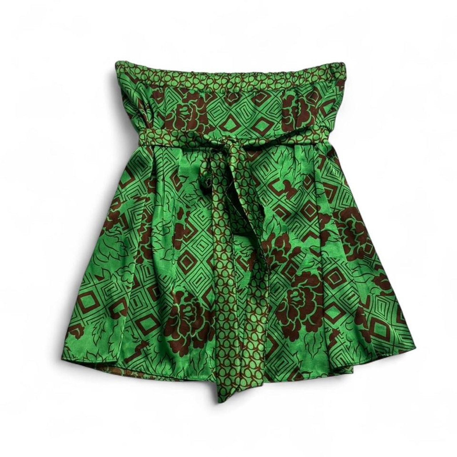 Other Baby doll Tie Back Sleevless top Size: M XXI Brown Green Size M / US 6-8 / IT 42-44 - 7 Thumbnail