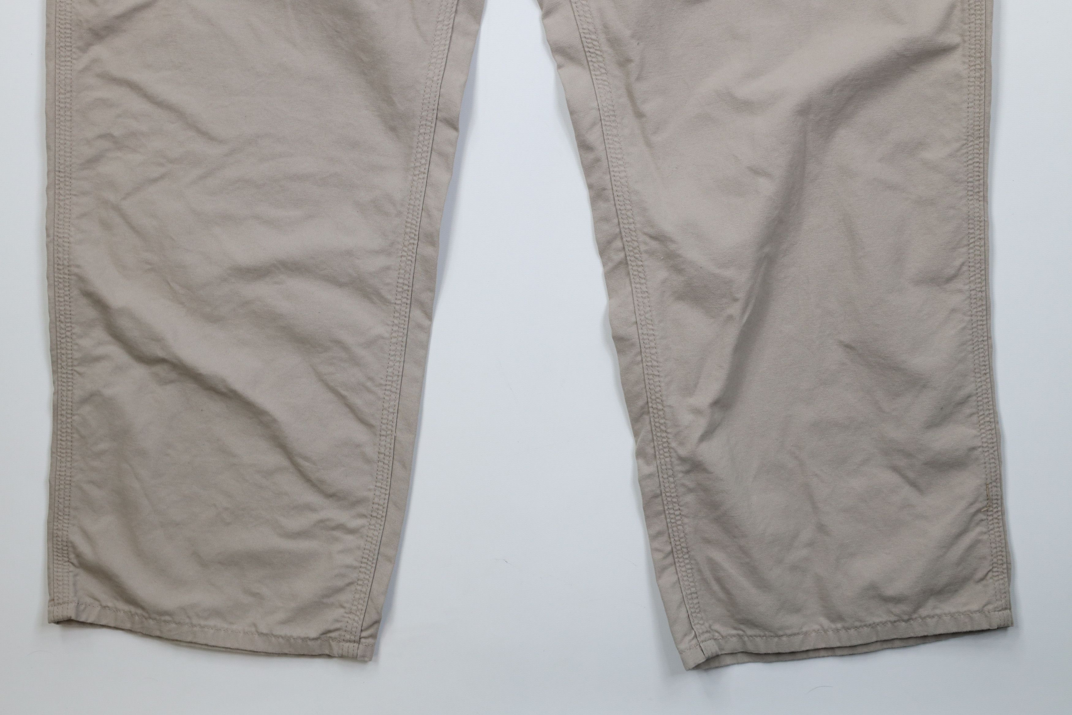 Carhartt Vintage Y2K Carhartt Wide Leg Dungaree Pants Tan Khaki Size US 44 / EU 60 - 5 Thumbnail