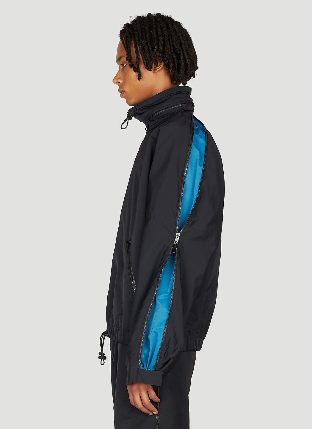 Bottega Veneta o1lv12m1024 Contrasting Zipper Tech Nylon Jacket in Black Size US XS / EU 42 / 0 - 4 Thumbnail