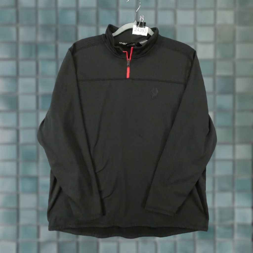 Spyder Spyder Active Sweater Men Large Long Sleeve Black Proweb 1/4 Zip Lightweight Size US L / EU 52-54 / 3 - 1 Thumbnail