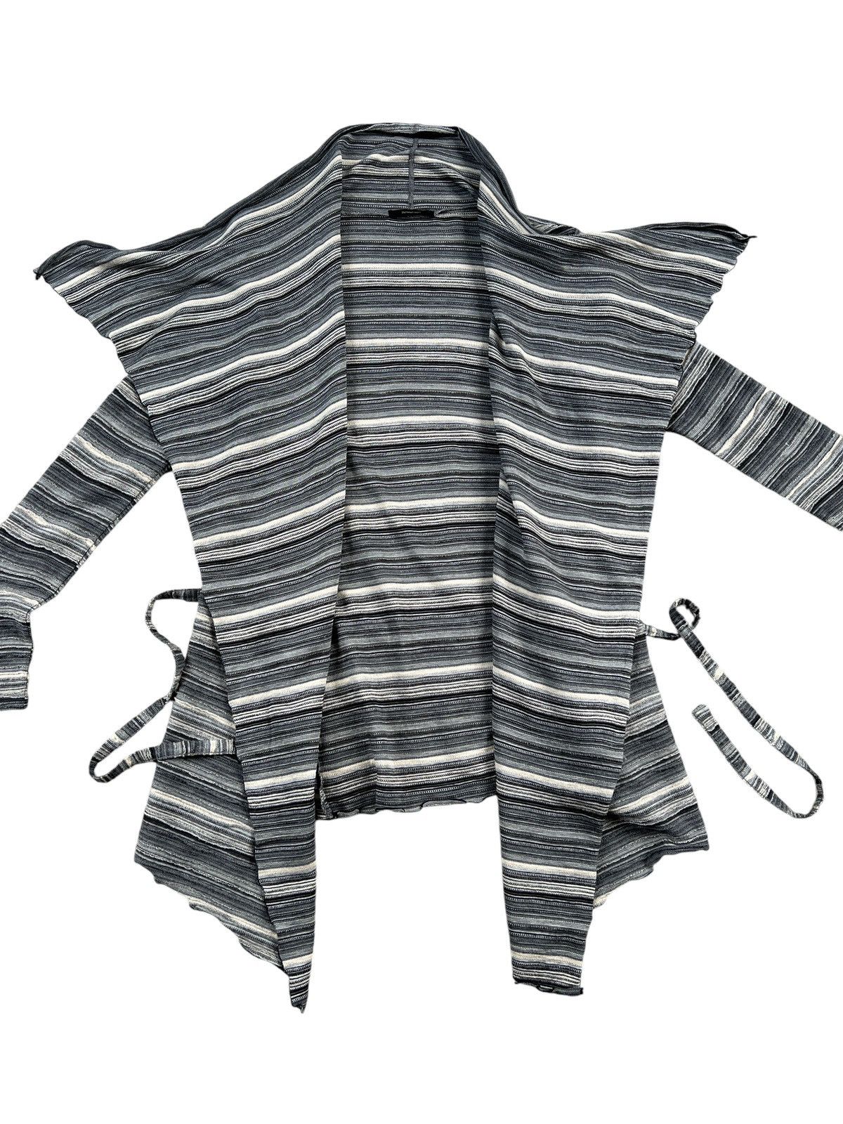Tornado Mart Tornado Mart Layered Fabric Open Front Long Cardigan Size US S / EU 44-46 / 1 - 11 Thumbnail