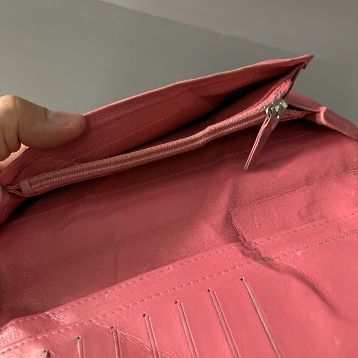 Chanel Chanel Pink Leather Long Wallet Size ONE SIZE - 13 Thumbnail