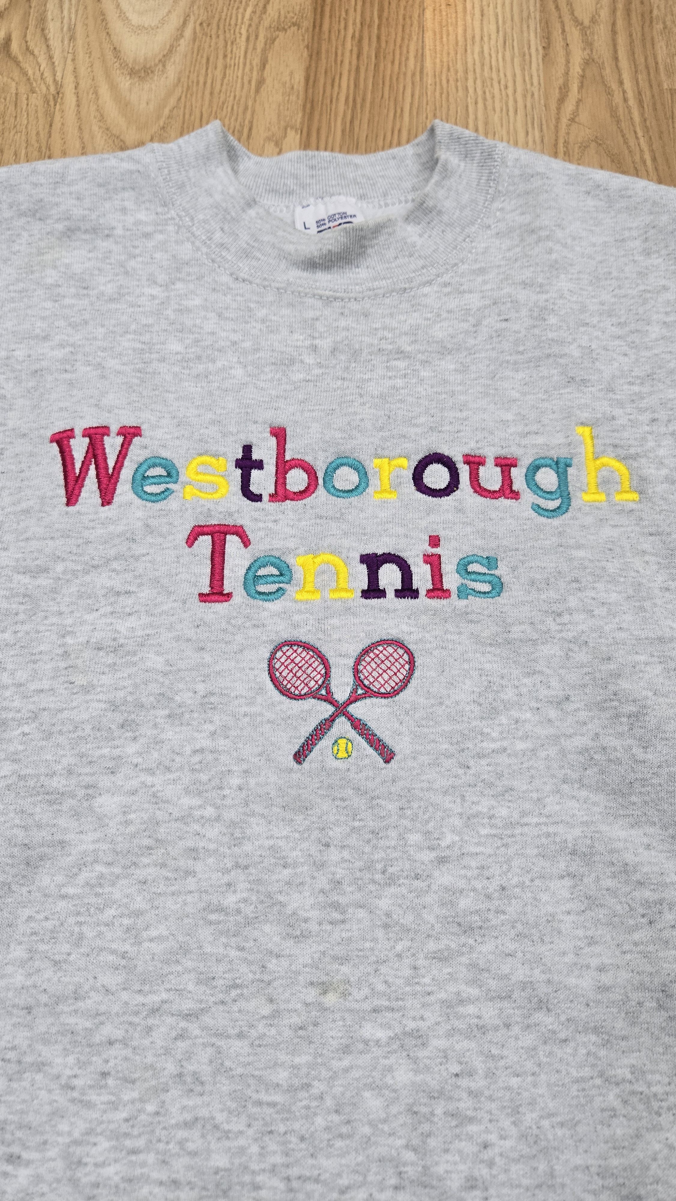 Vintage Vintage 90s Westborough tennis sweater Size US L / EU 52-54 / 3 - 3 Thumbnail