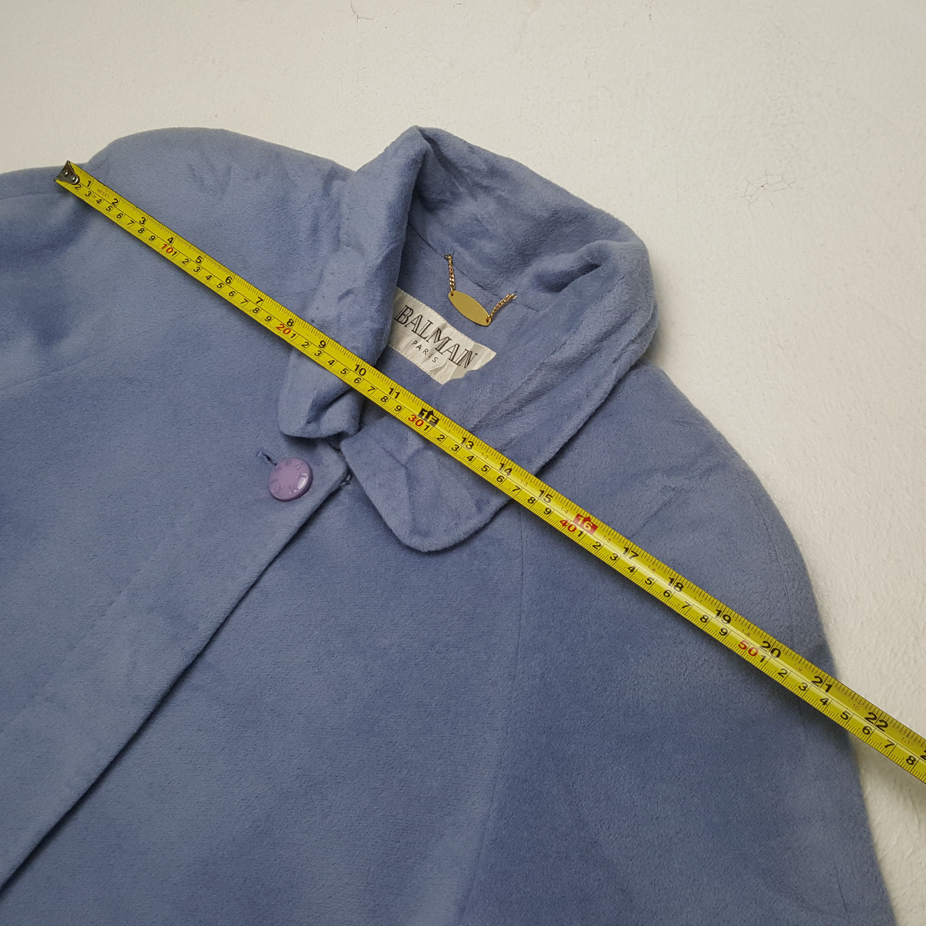 Balmain × Vintage BALMAIN PARIS Winter Fashion Style Long Coat Jacket Size US M / EU 48-50 / 2 - 4 Thumbnail