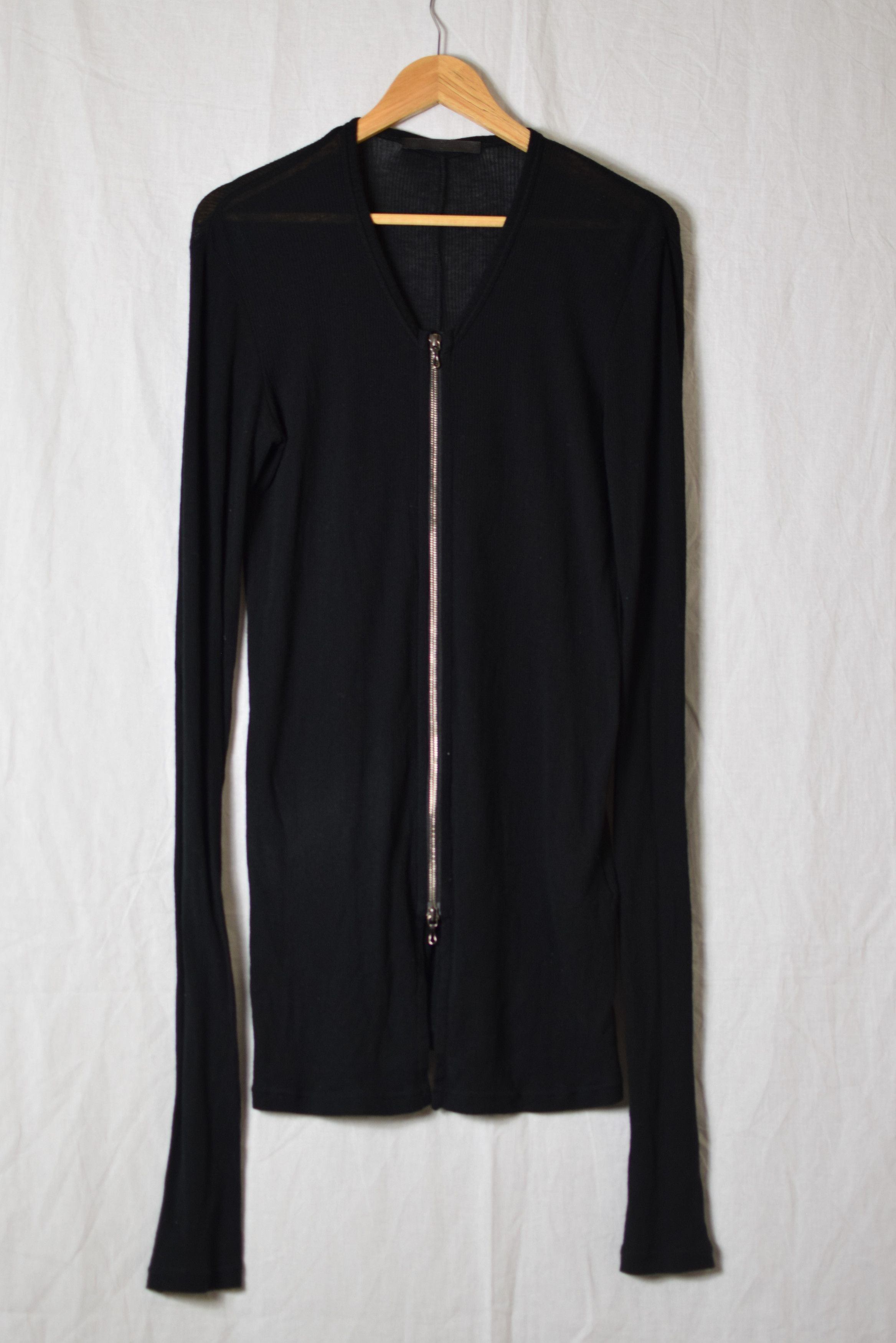 Julius Julius SS09 Black Zip-Up Cardigan - 257CUM55 Size US M / EU 48-50 / 2 - 2 Thumbnail