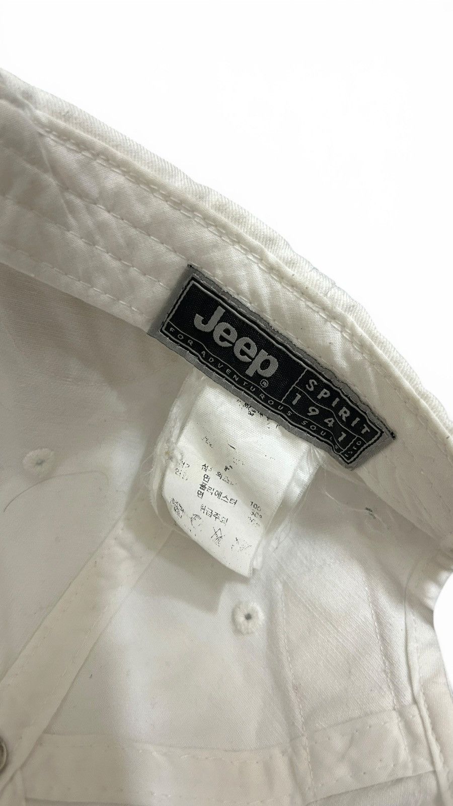 Jeep Jeep white Cap in good condition Size US M / EU 48-50 / 2 - 4 Thumbnail