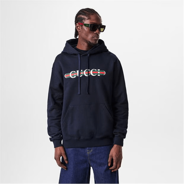 Gucci Printed Cotton Jersey Hooded Sweatshirt Size US M / EU 48-50 / 2 - 3 Thumbnail