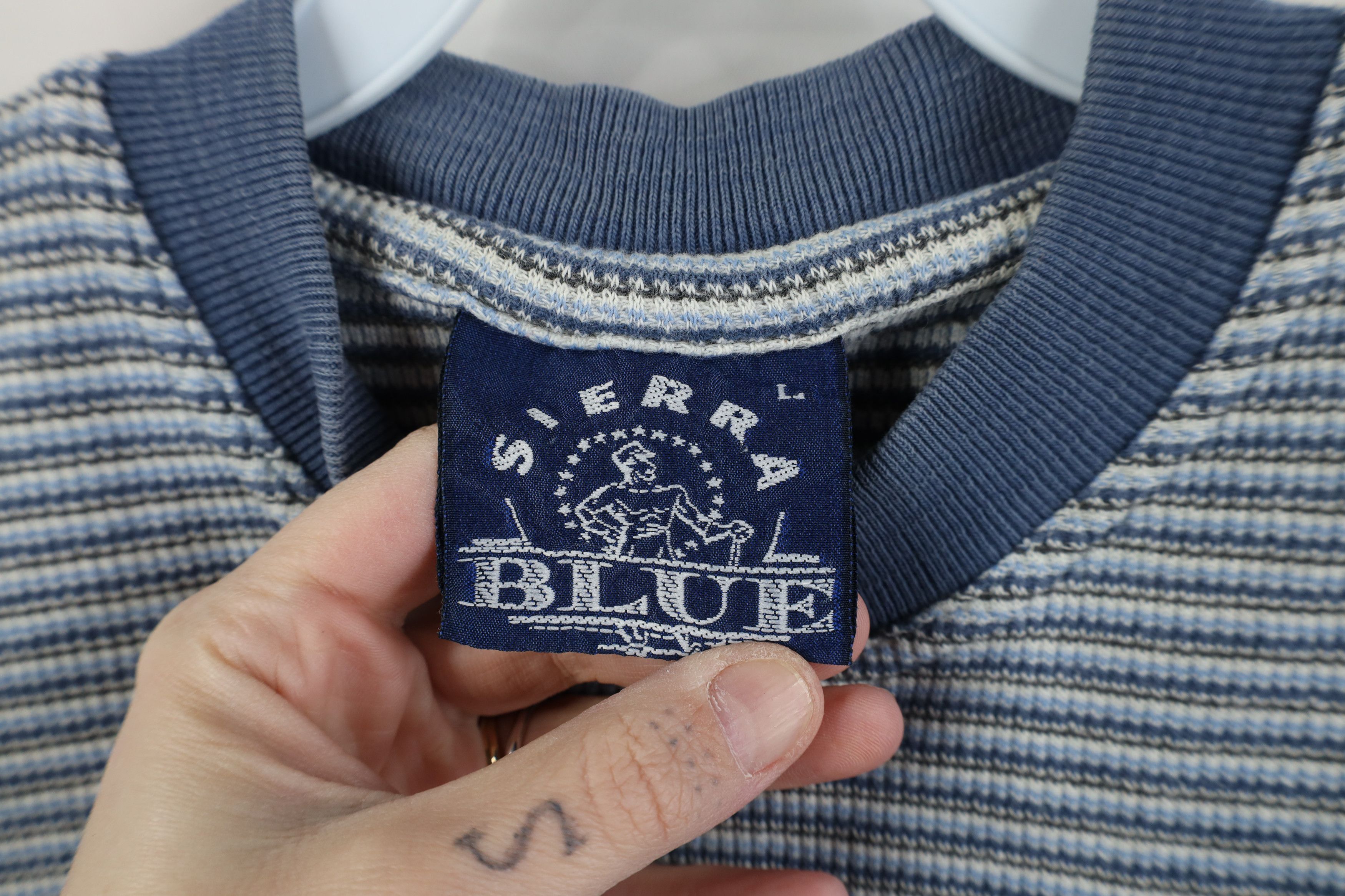 Vintage Vintage 90s Streetwear Heavyweight Knit T-Shirt Cotton Size L / US 10 / IT 46 - 5 Thumbnail