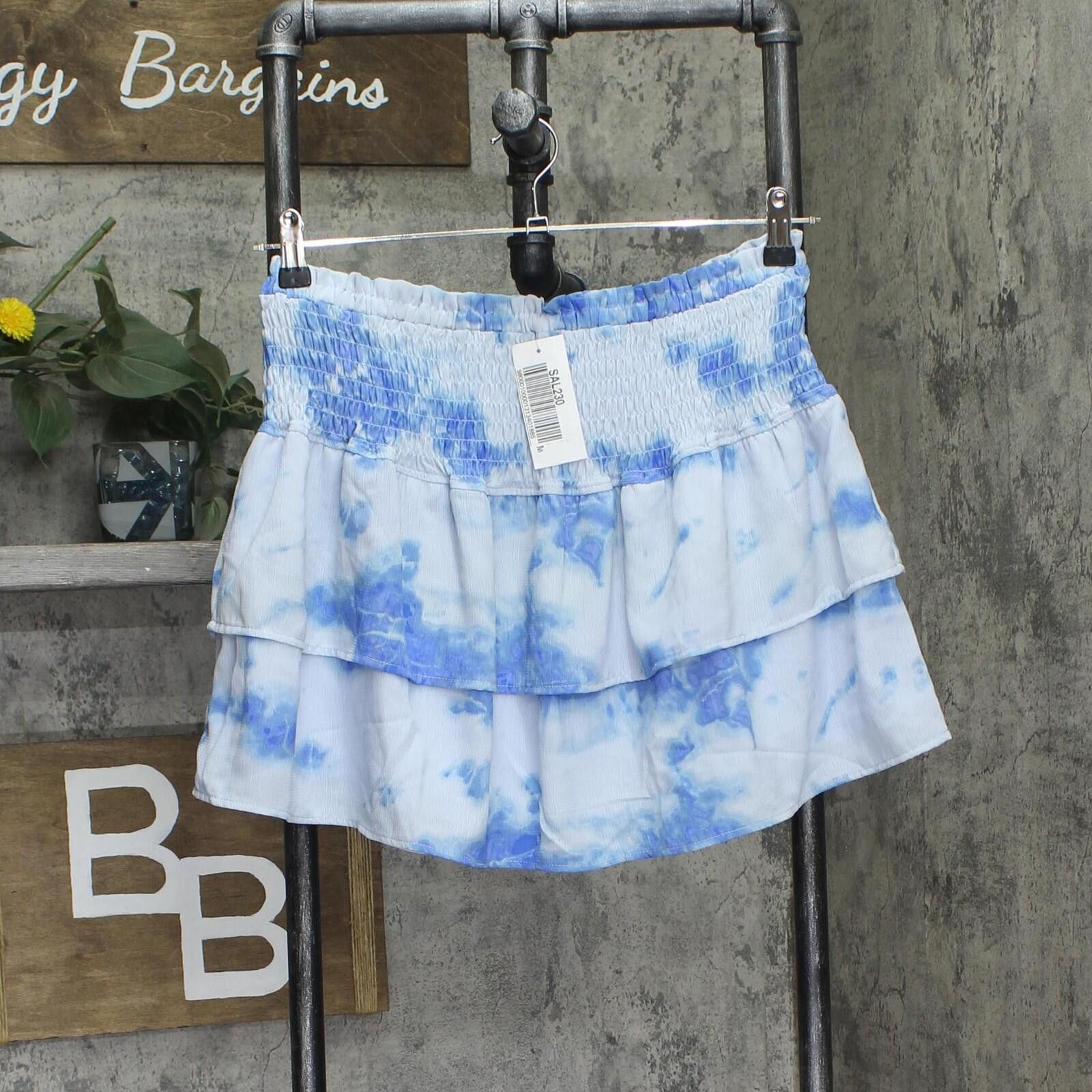 Other Nwt Miken Tie-dye Smocked Cover Up I6359c374 Heather Blue L Size ONE SIZE - 1 Thumbnail